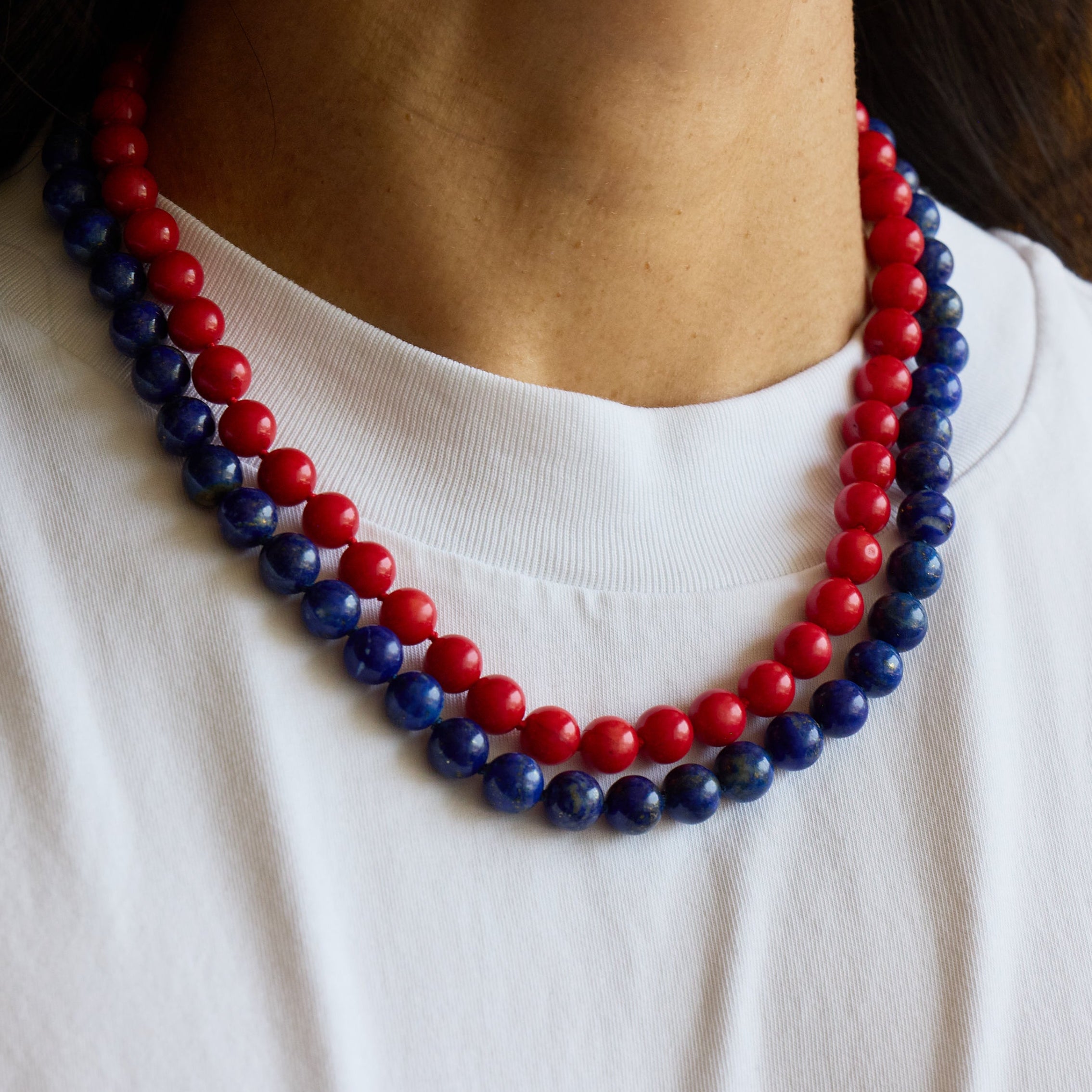 Lapis Beaded Necklace | OOAK