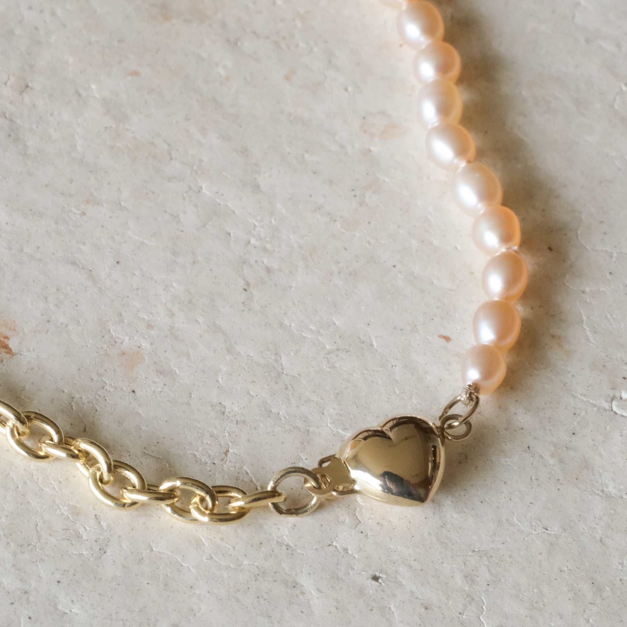 Blush Pearl Sailor Necklace | OOAK