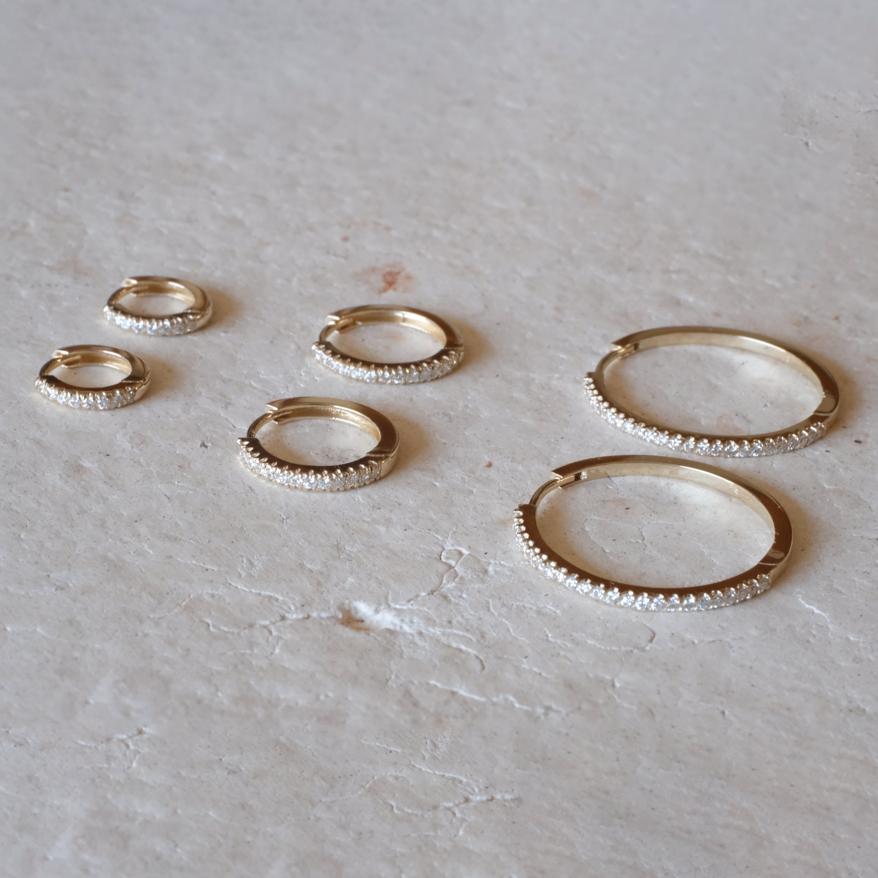 Classic Diamond Hoops | OOAK