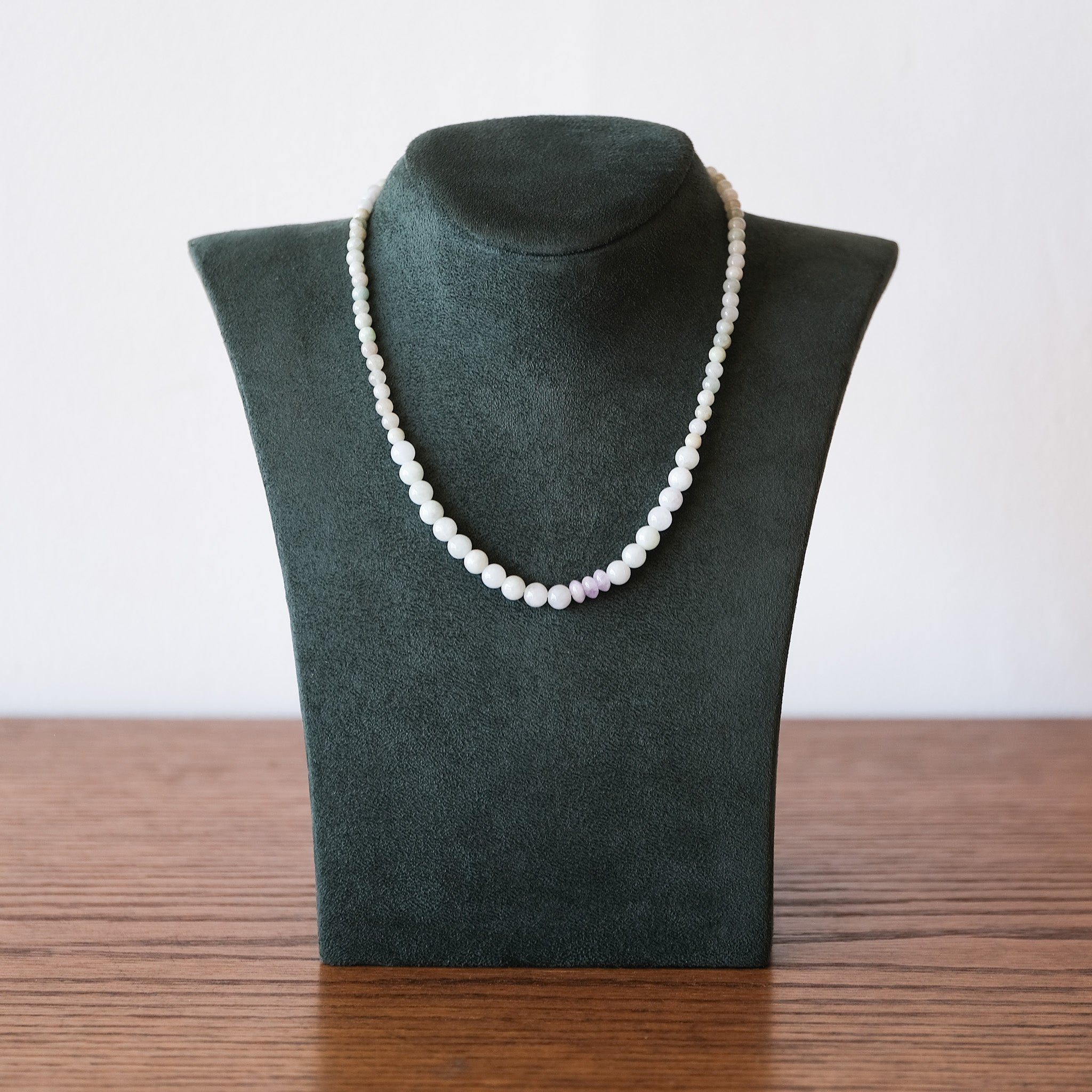 Jade and Amethyst Beaded Necklace | OOAK