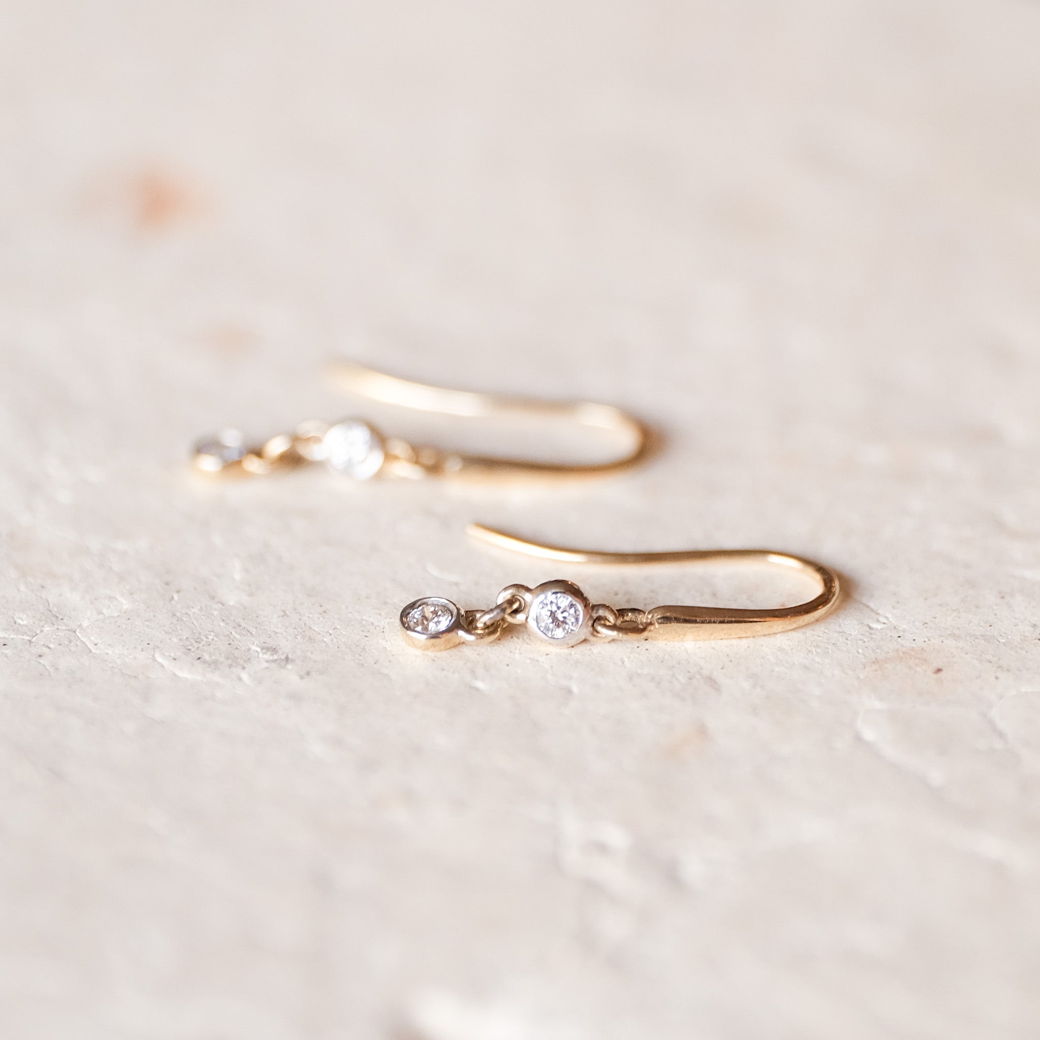 Diamond Drop Earrings | OOAK