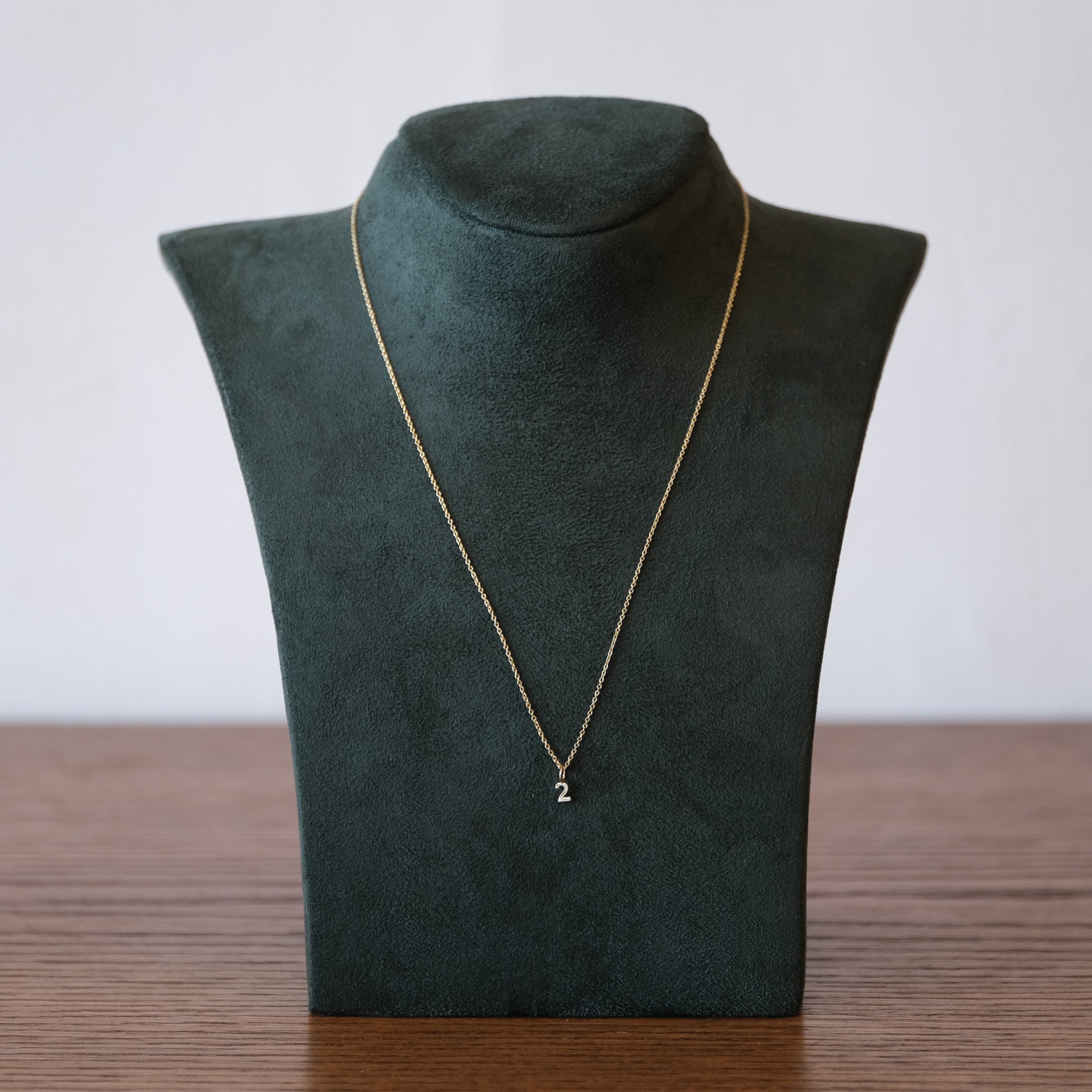 Tiny Type Number Charm | OOAK