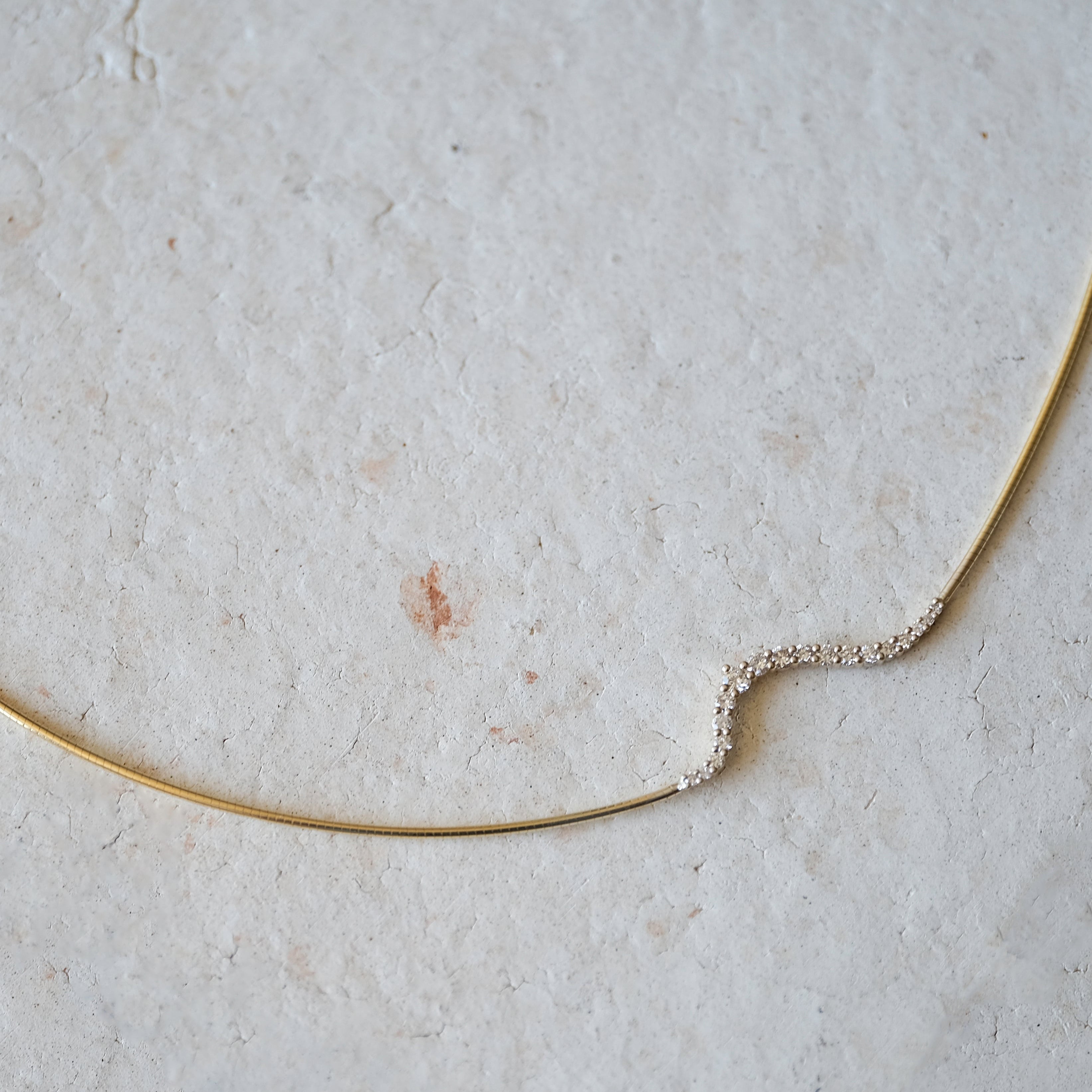 Wire Diamond Necklace | OOAK