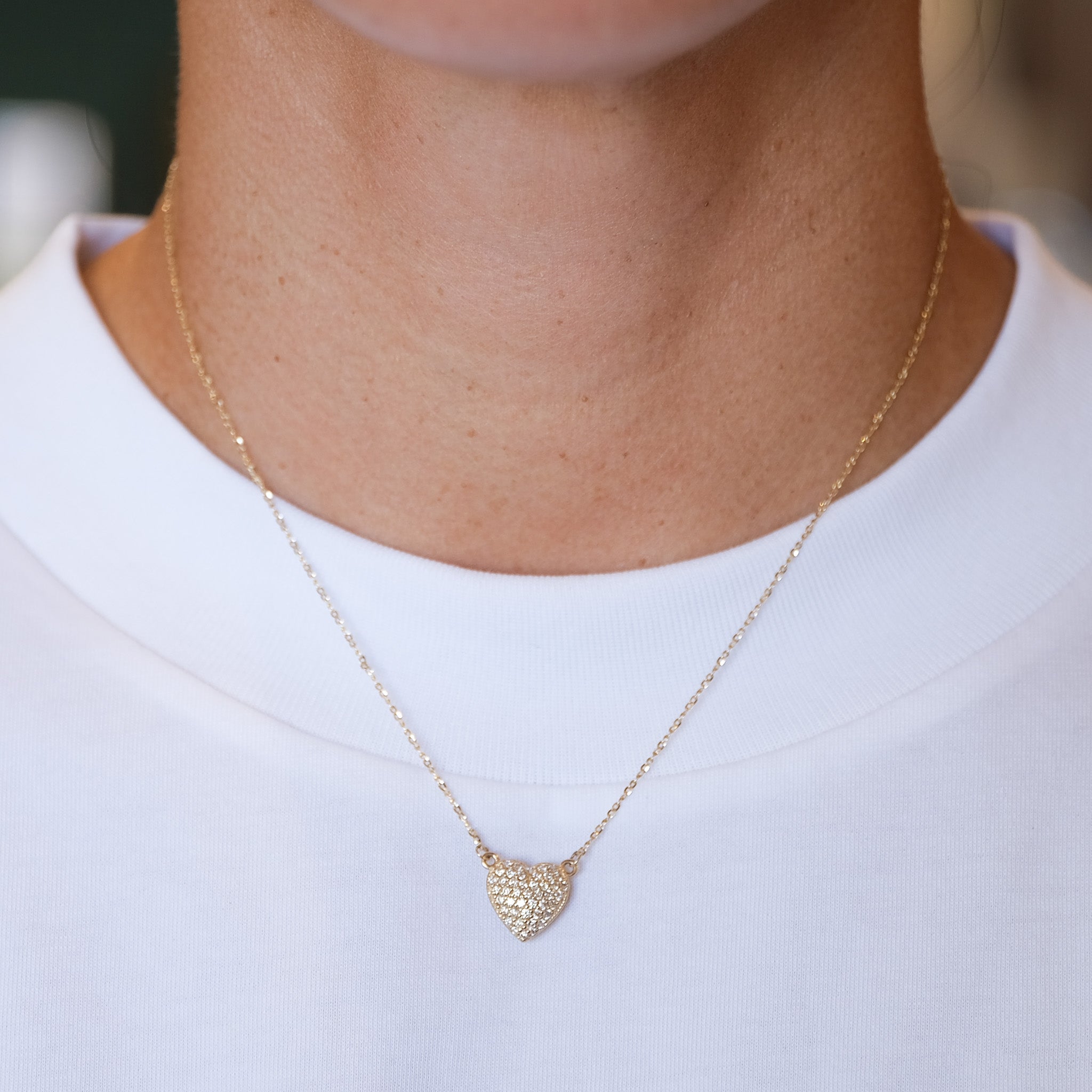 Pave Heart Necklace | OOAK