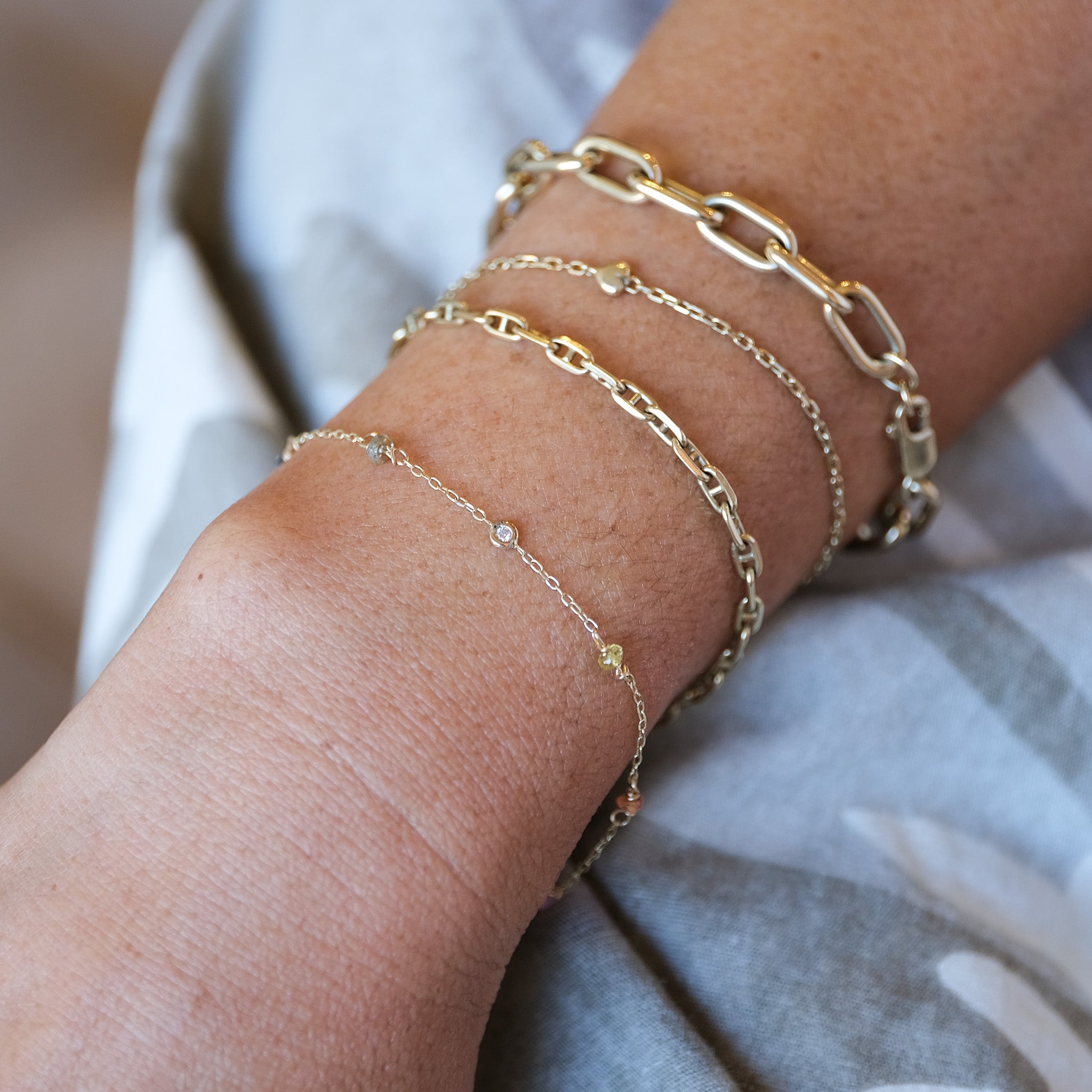 Rainbow Diamond Bracelet