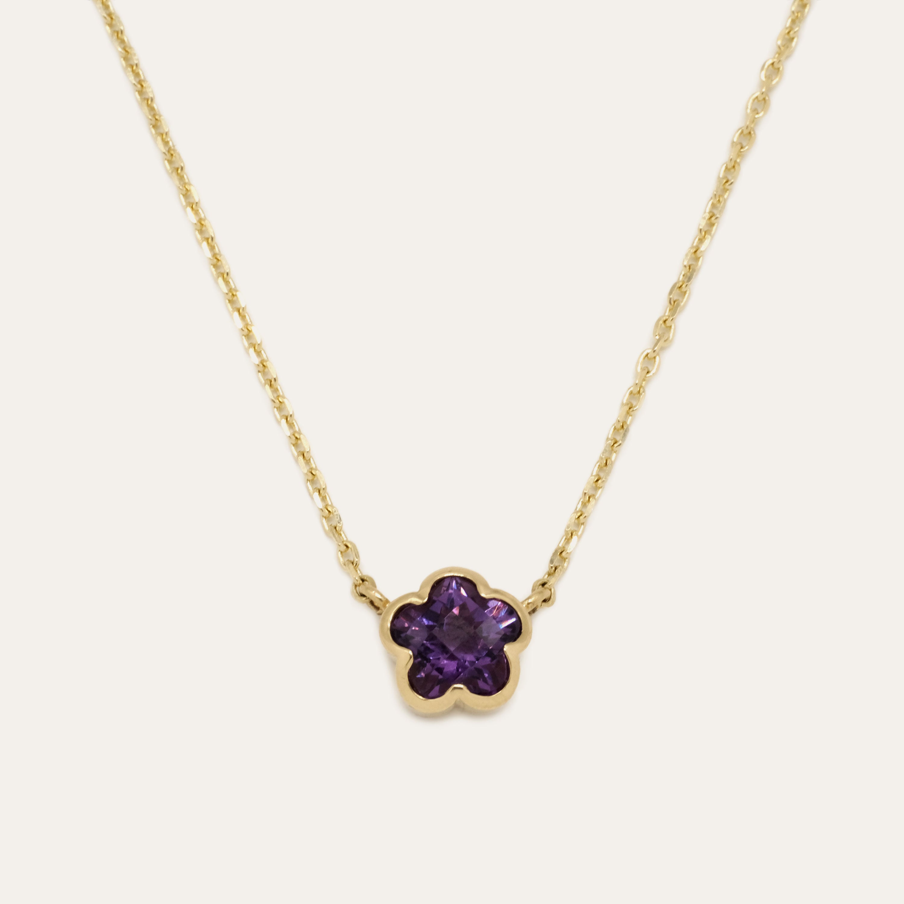 Bezel Flower Necklace | Ready To Ship