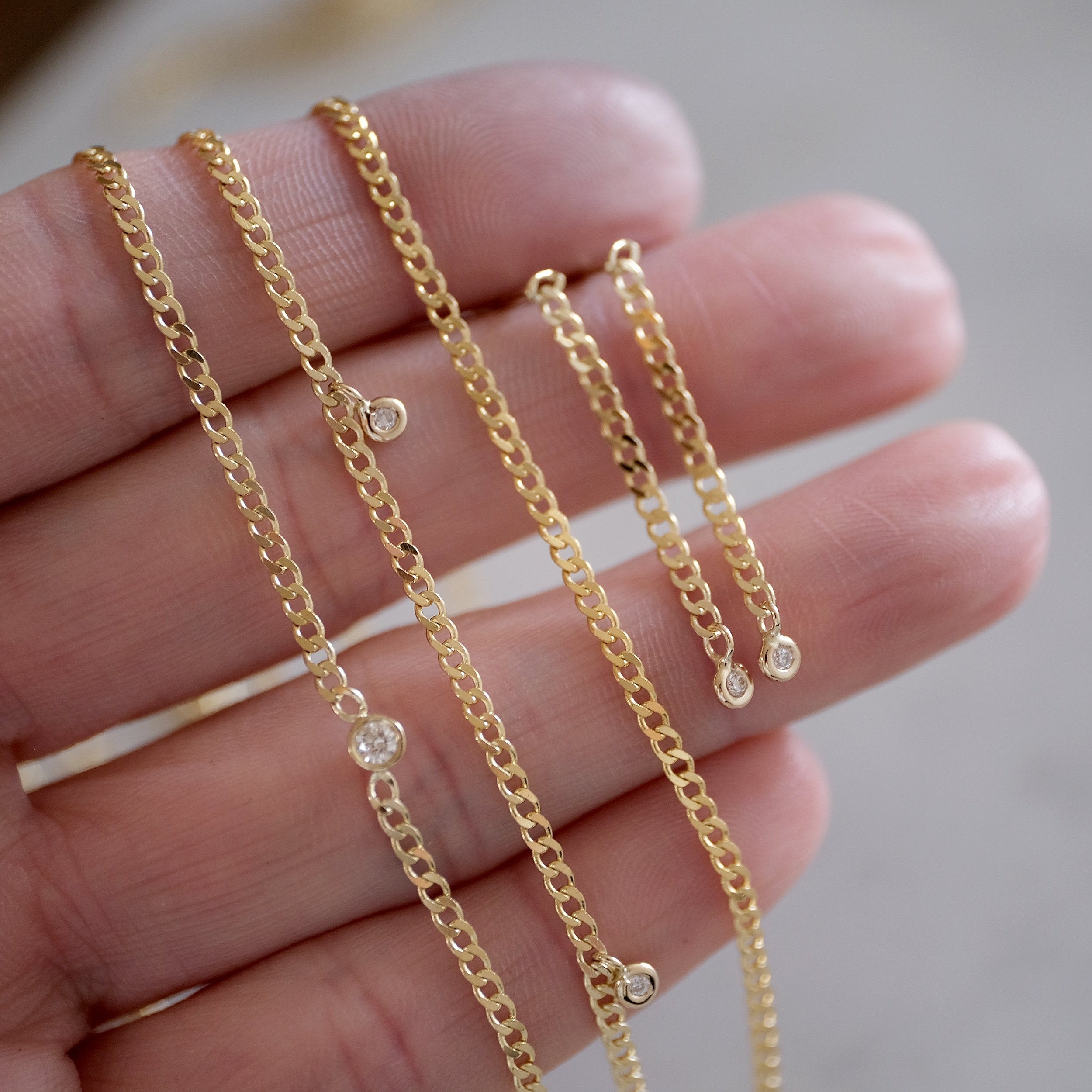 Greggie Diamond Shaker Necklace | OOAK