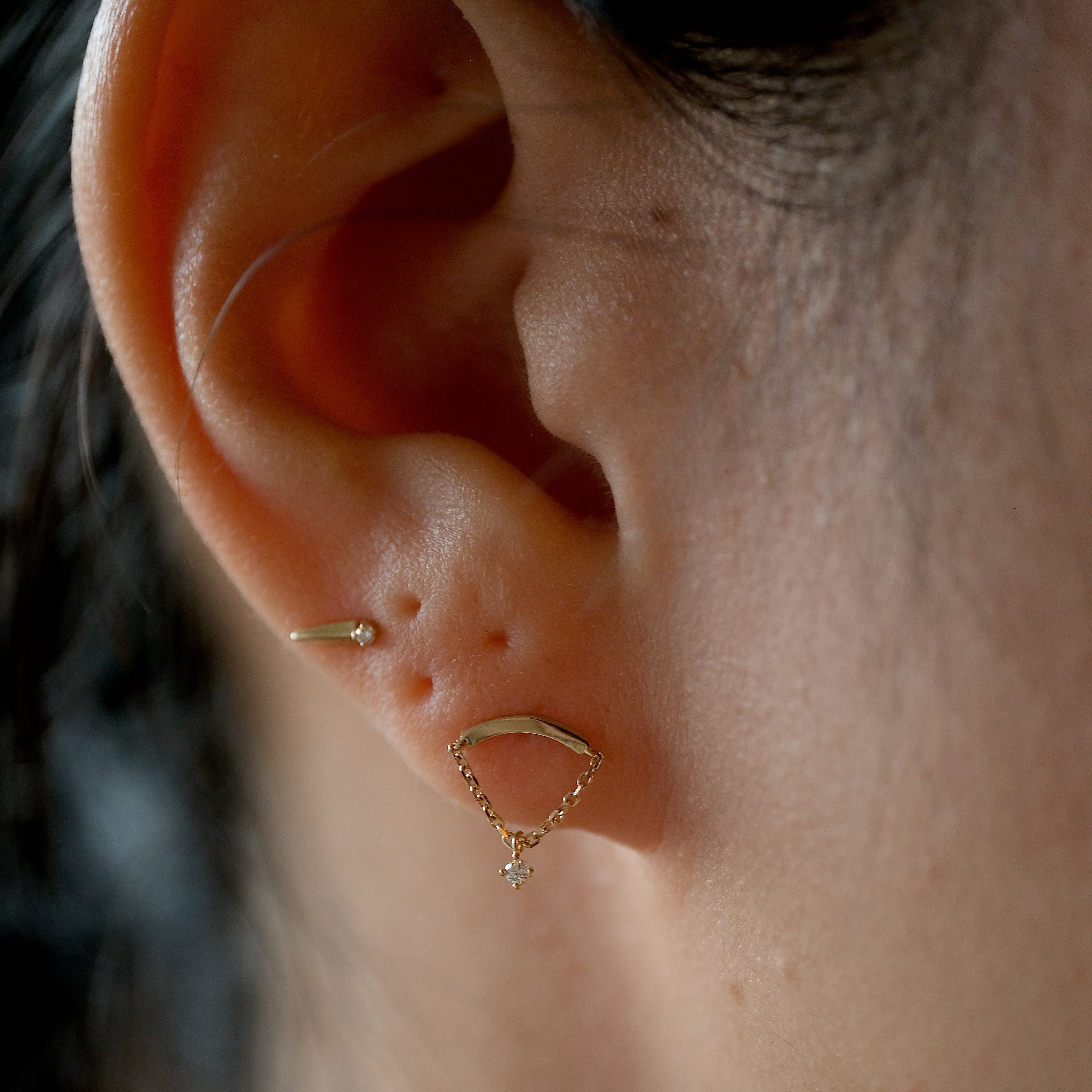 Mini Curve Diamond Threader | Ready To Ship