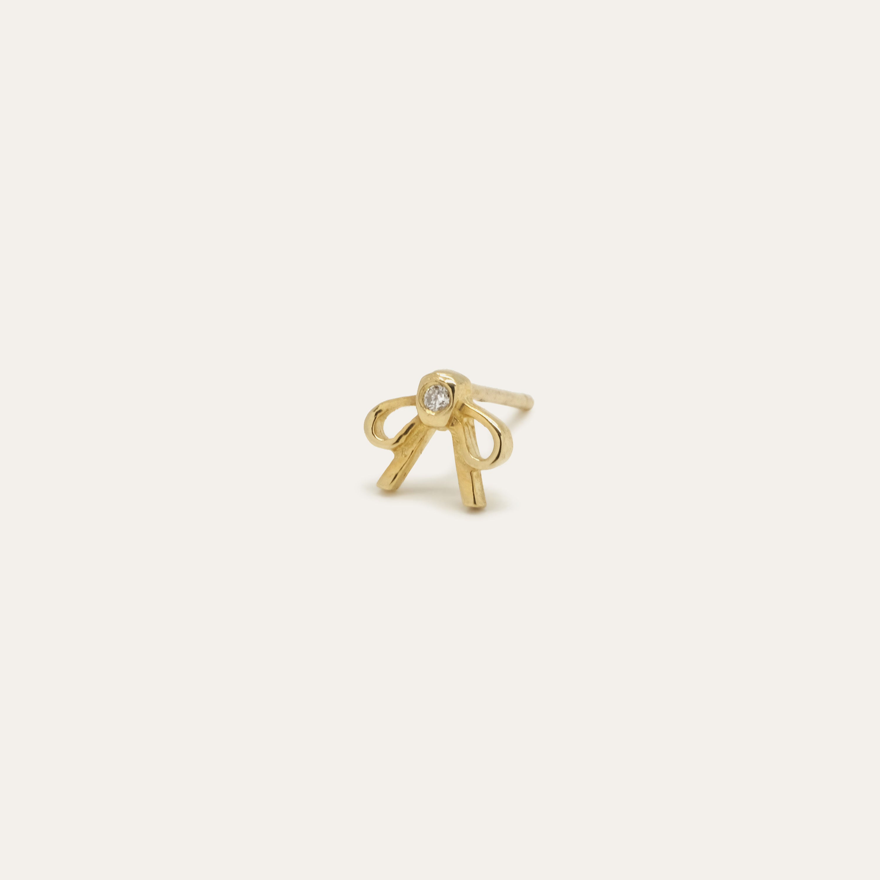 Petit Bow Diamond Earring | OOAK