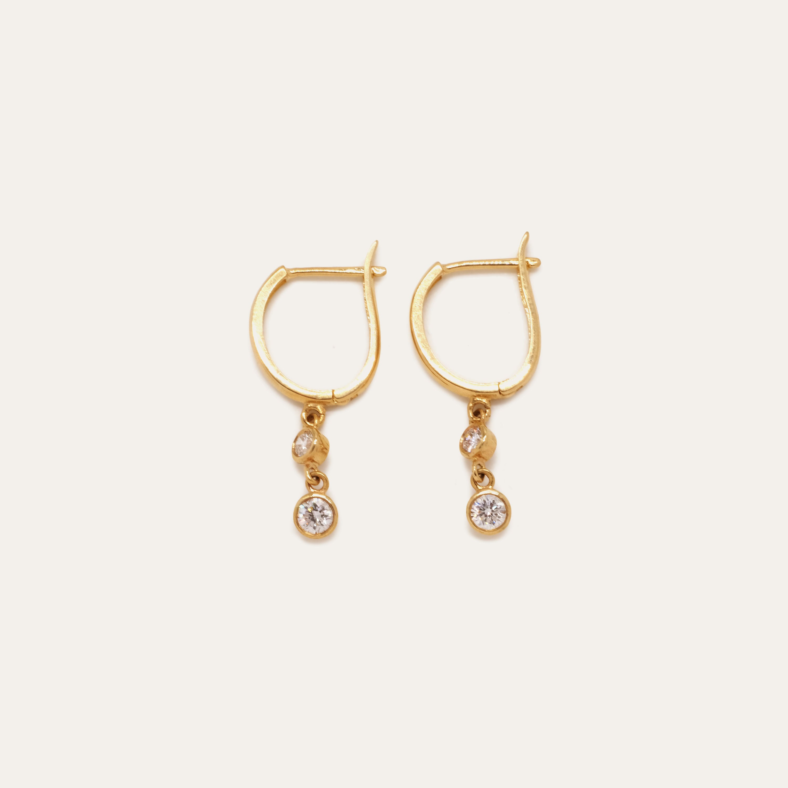 Double Diamond Hoops | OOAK