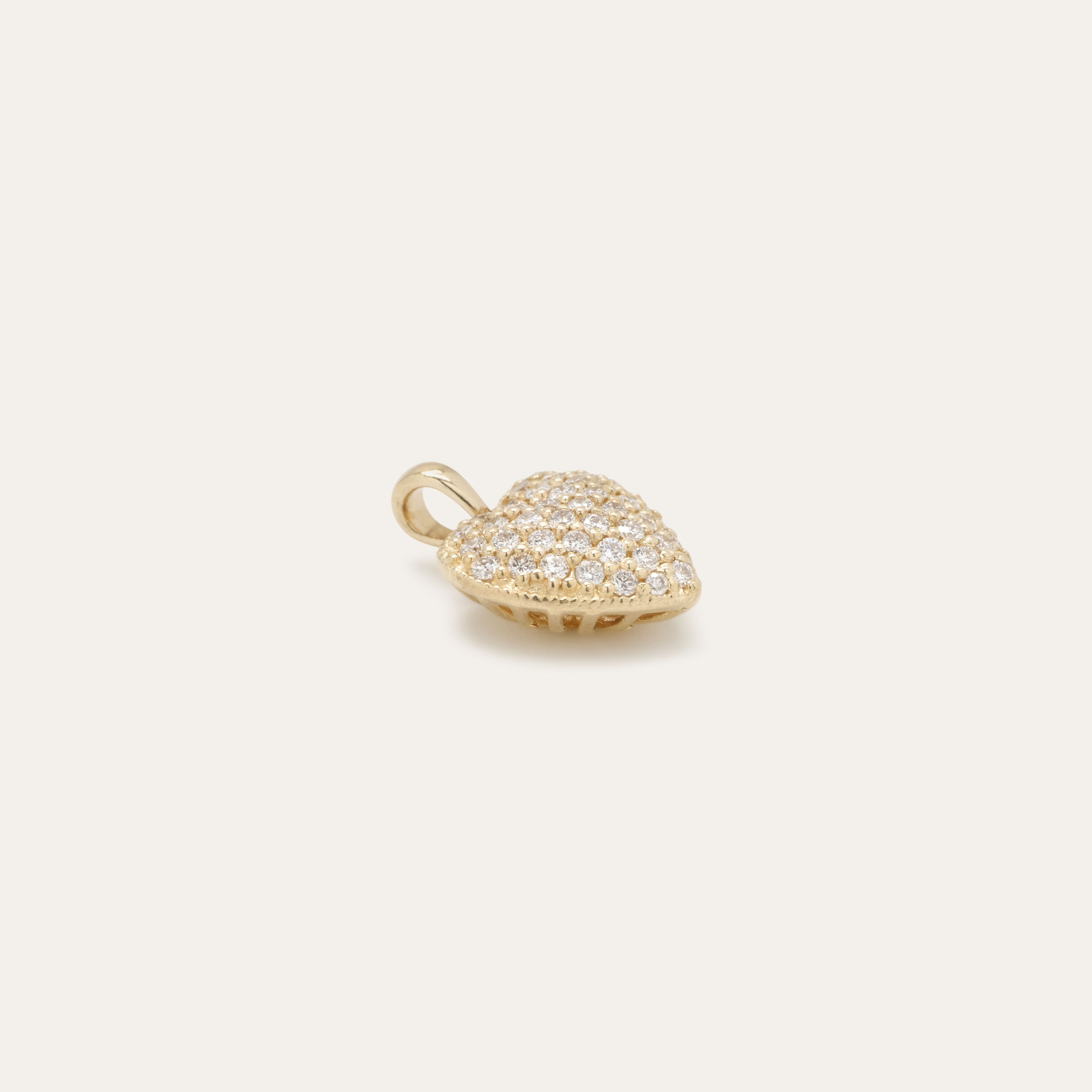 Pave Heart Charm | OOAK