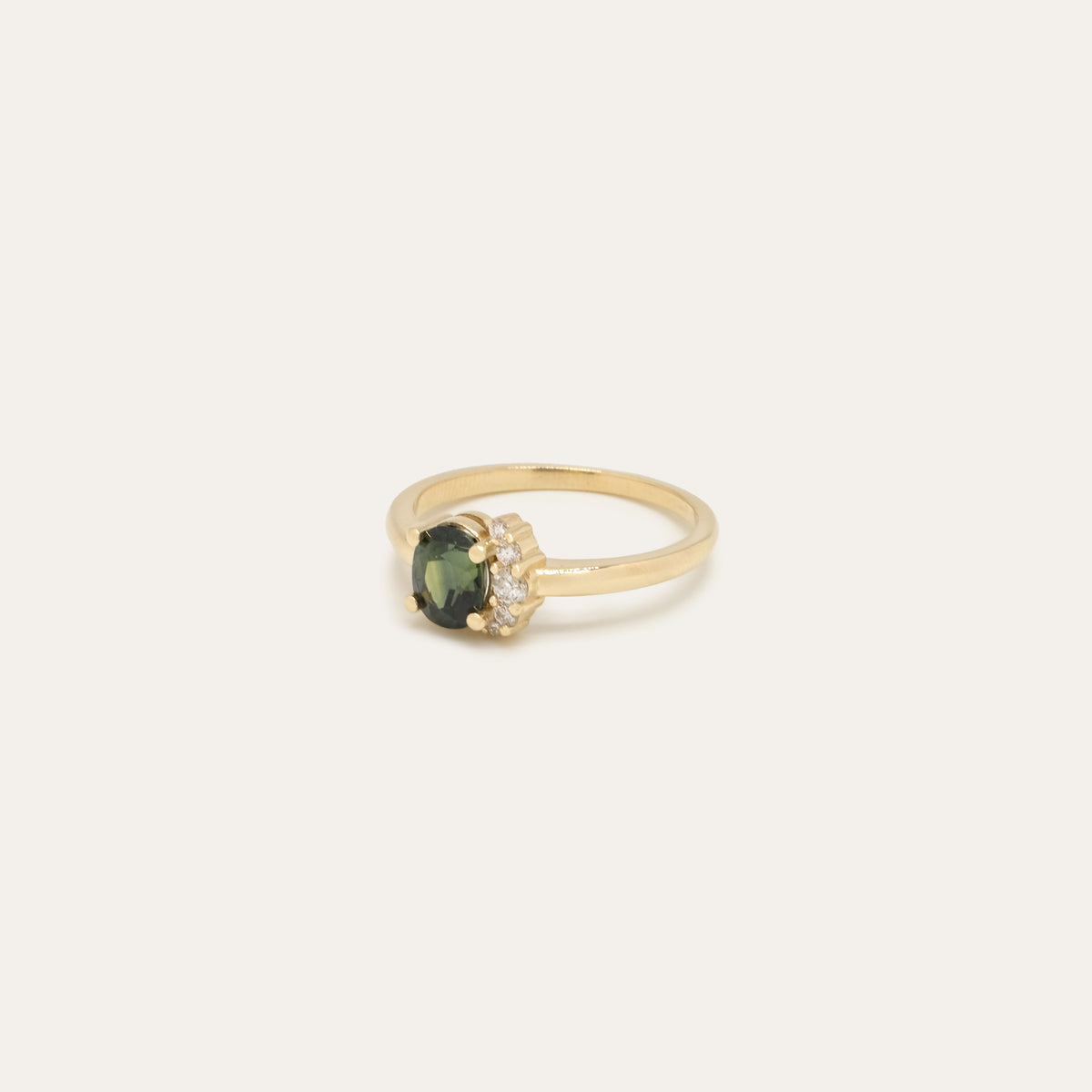 Sapphire and Diamond Embrace Ring | OOAK