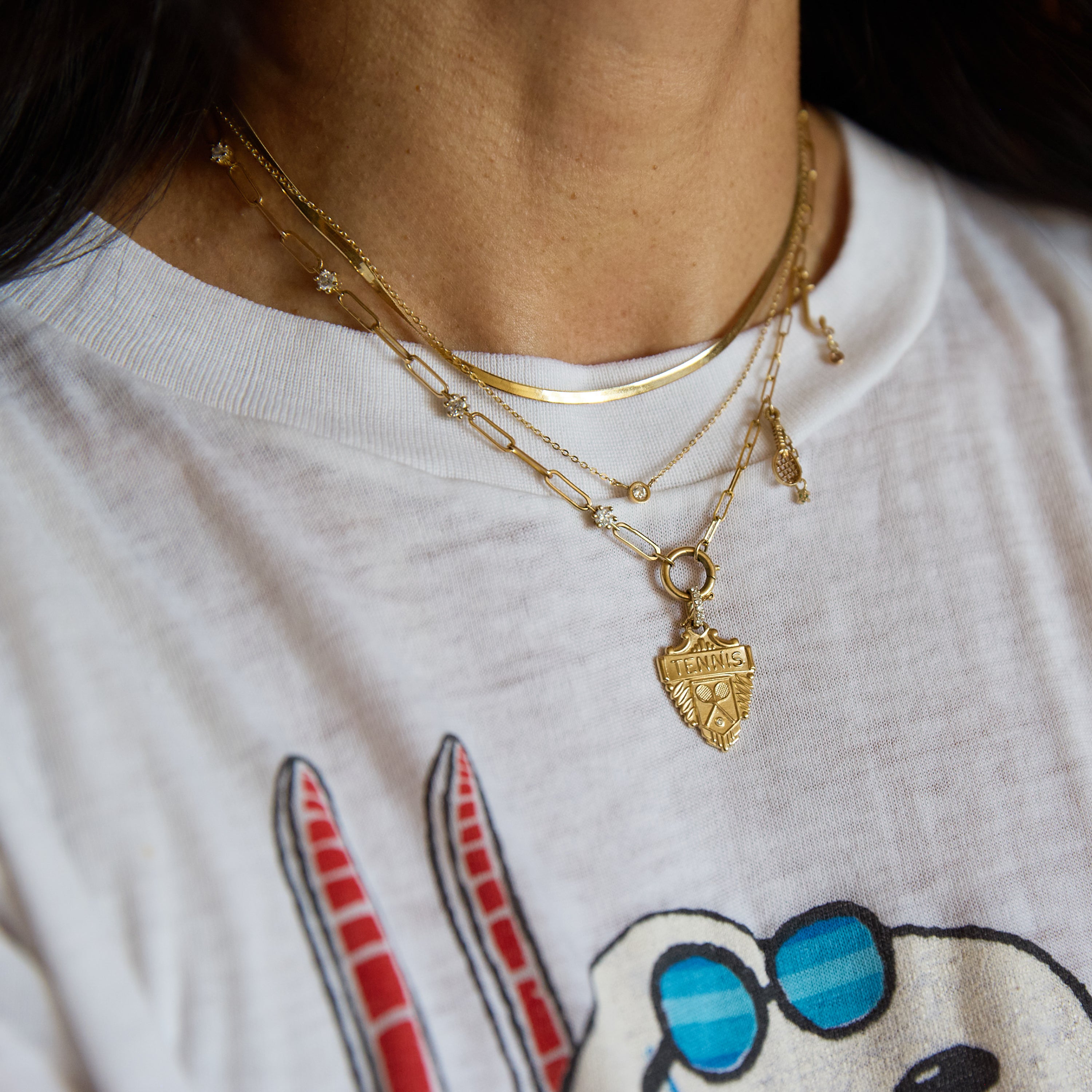 Slim Herringbone Necklace