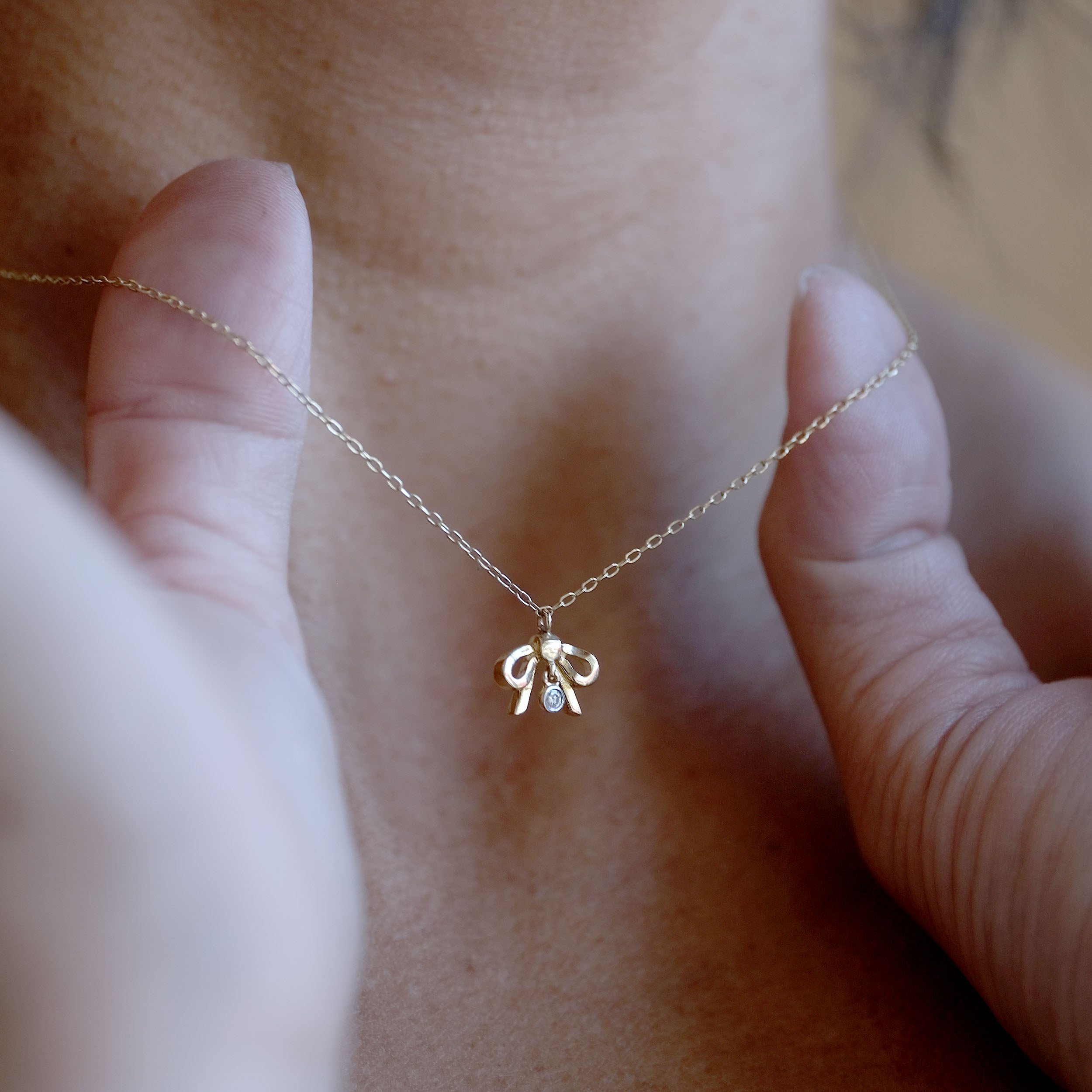 Sweet Bow Necklace | OOAK