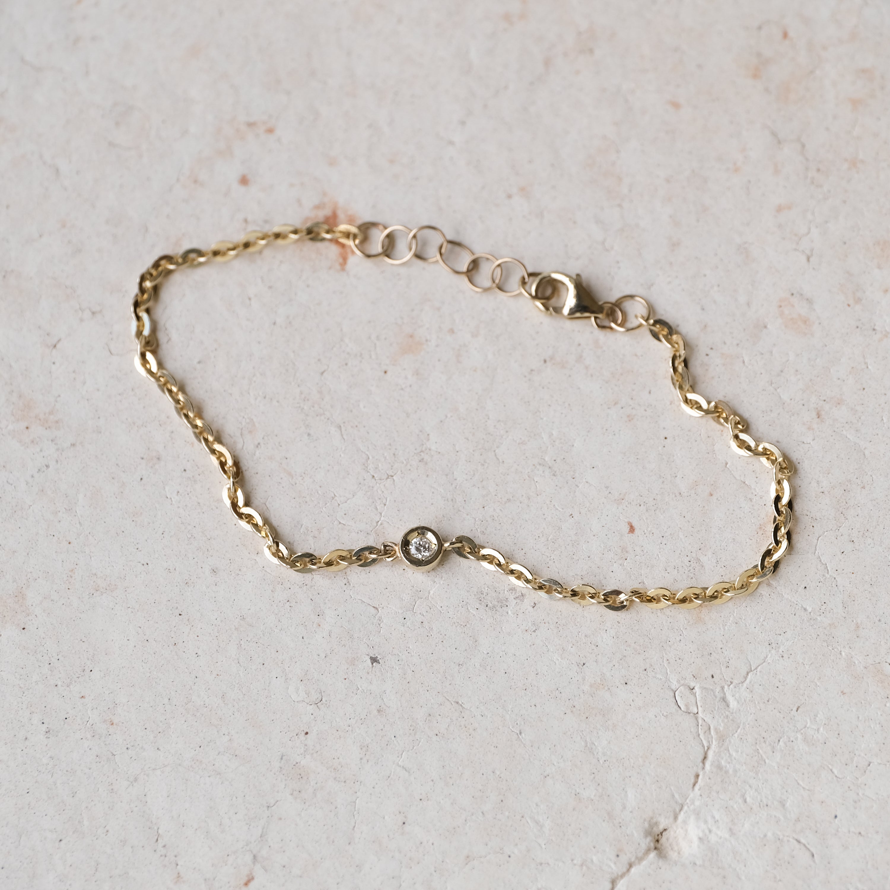 Diamond Flat Cable Bracelet | OOAK