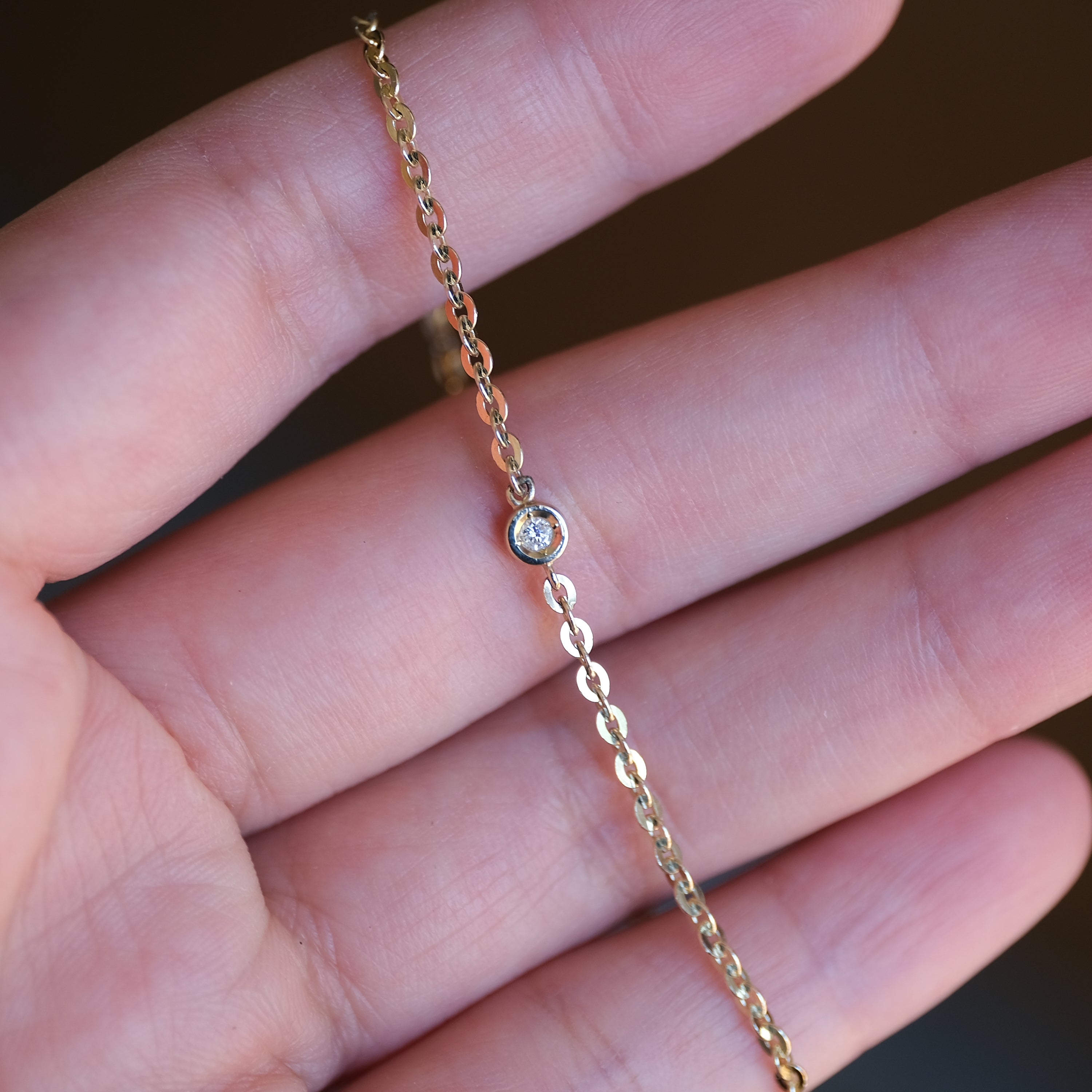 Diamond Flat Cable Bracelet | OOAK