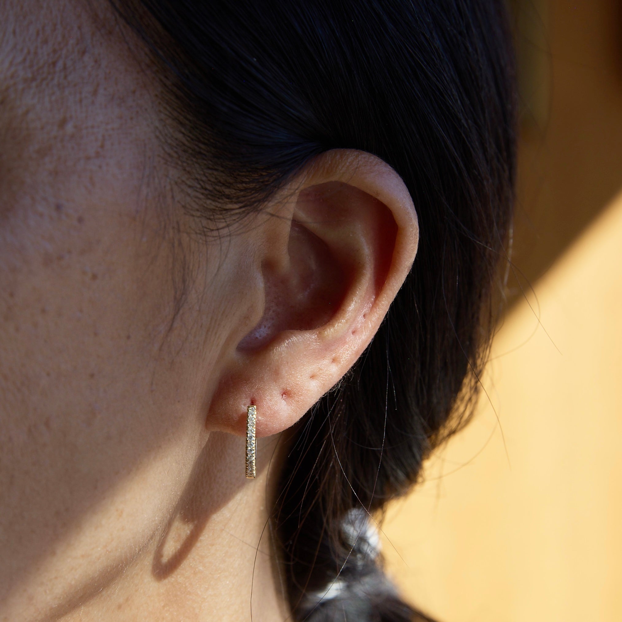 Classic Diamond Hoops | OOAK