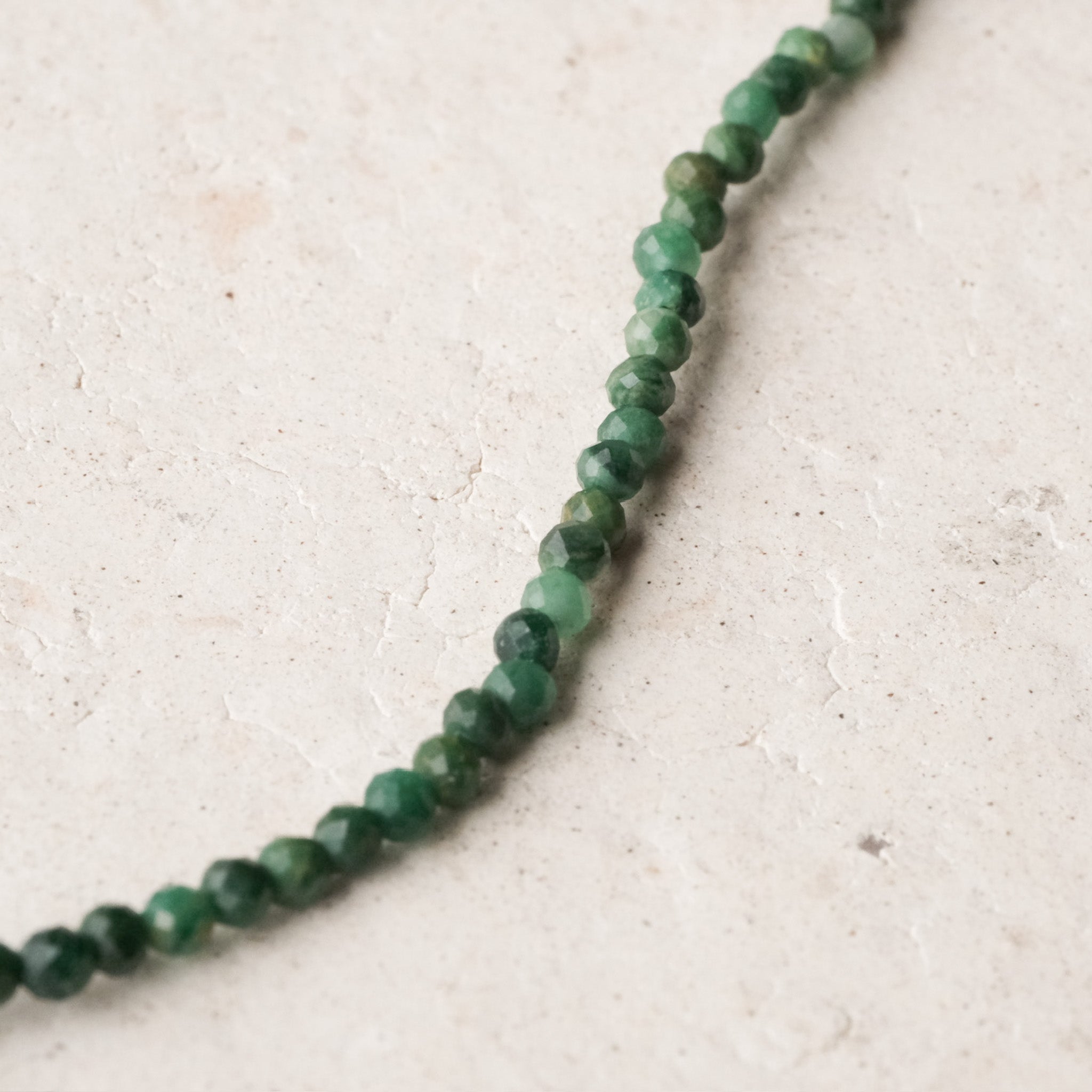 Faceted Jade Beaded Necklace | OOAK