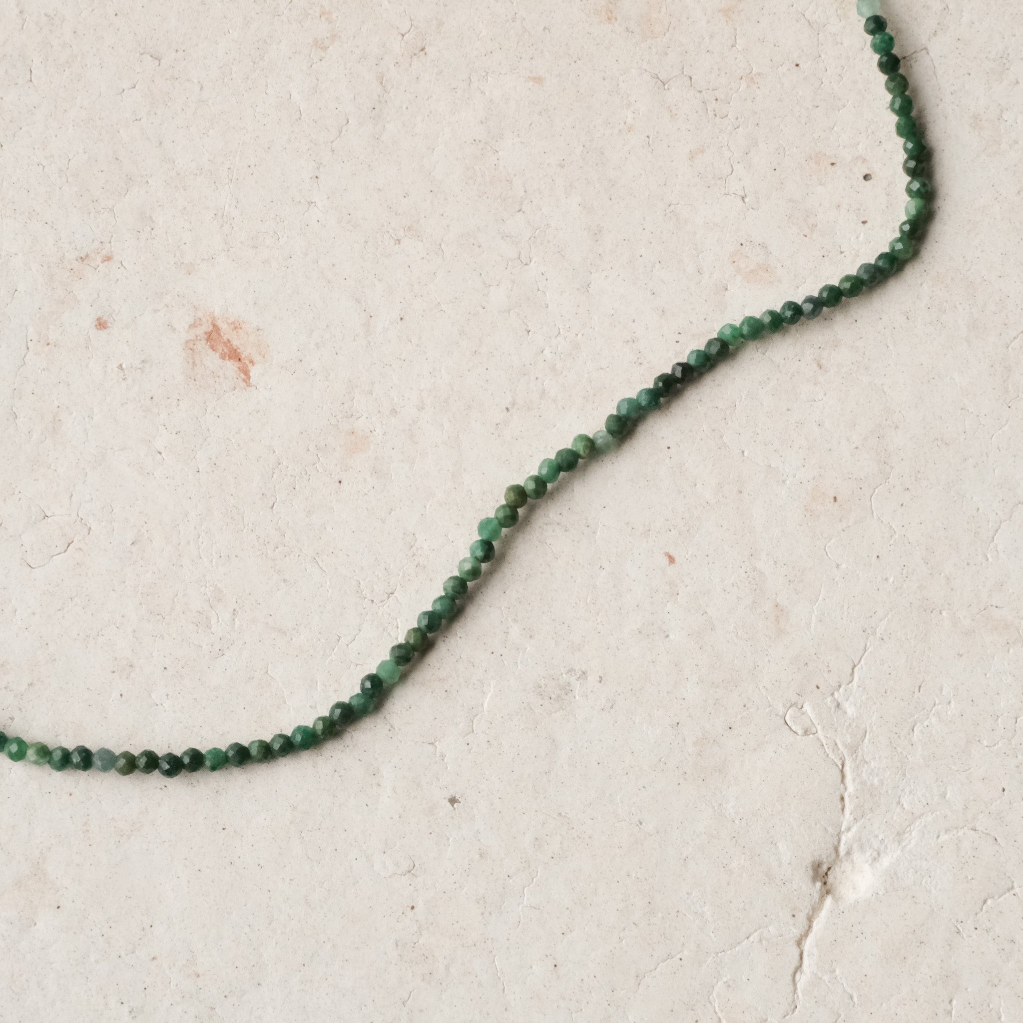 Faceted Jade Beaded Necklace | OOAK