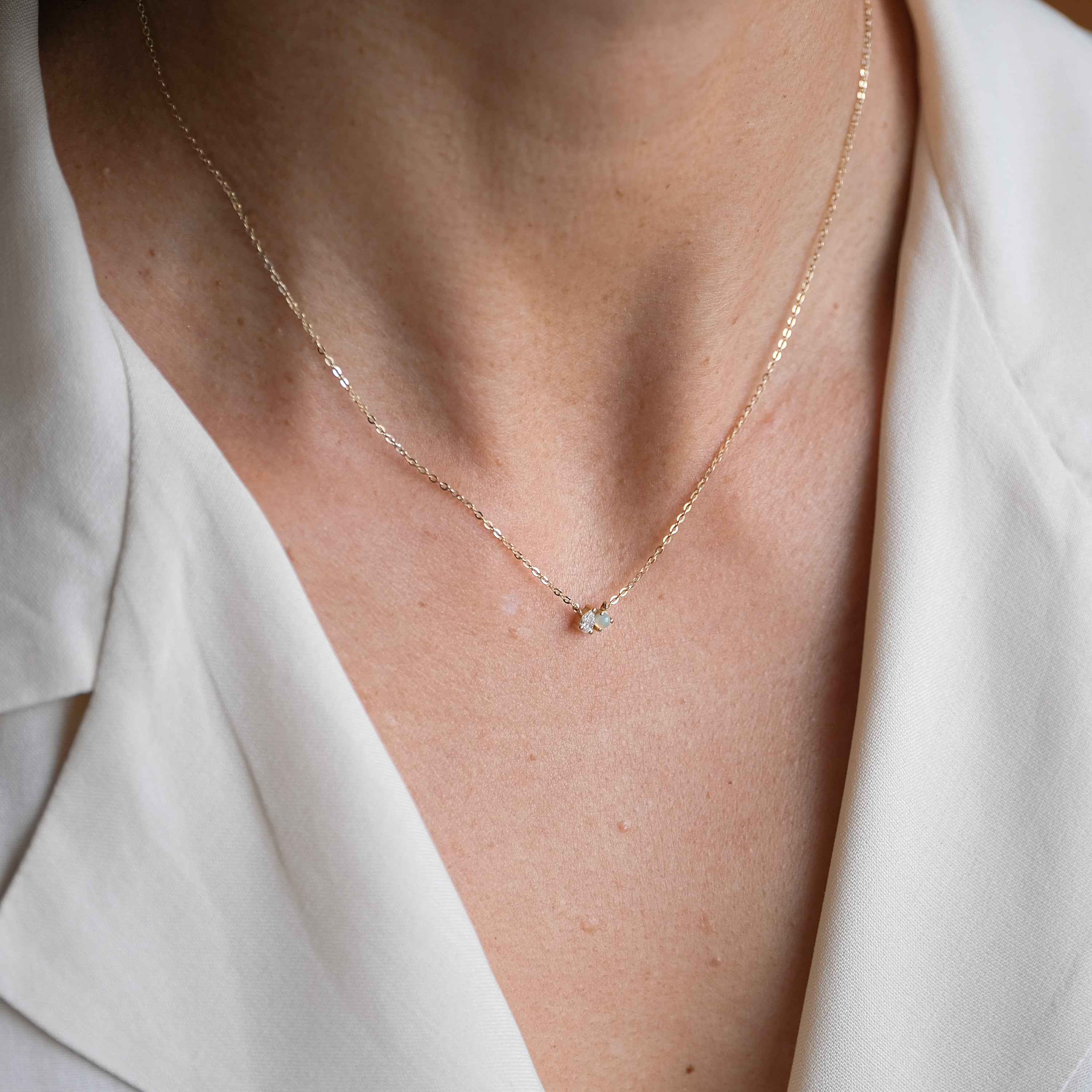 Mini Toi et Moi Necklace | OOAK