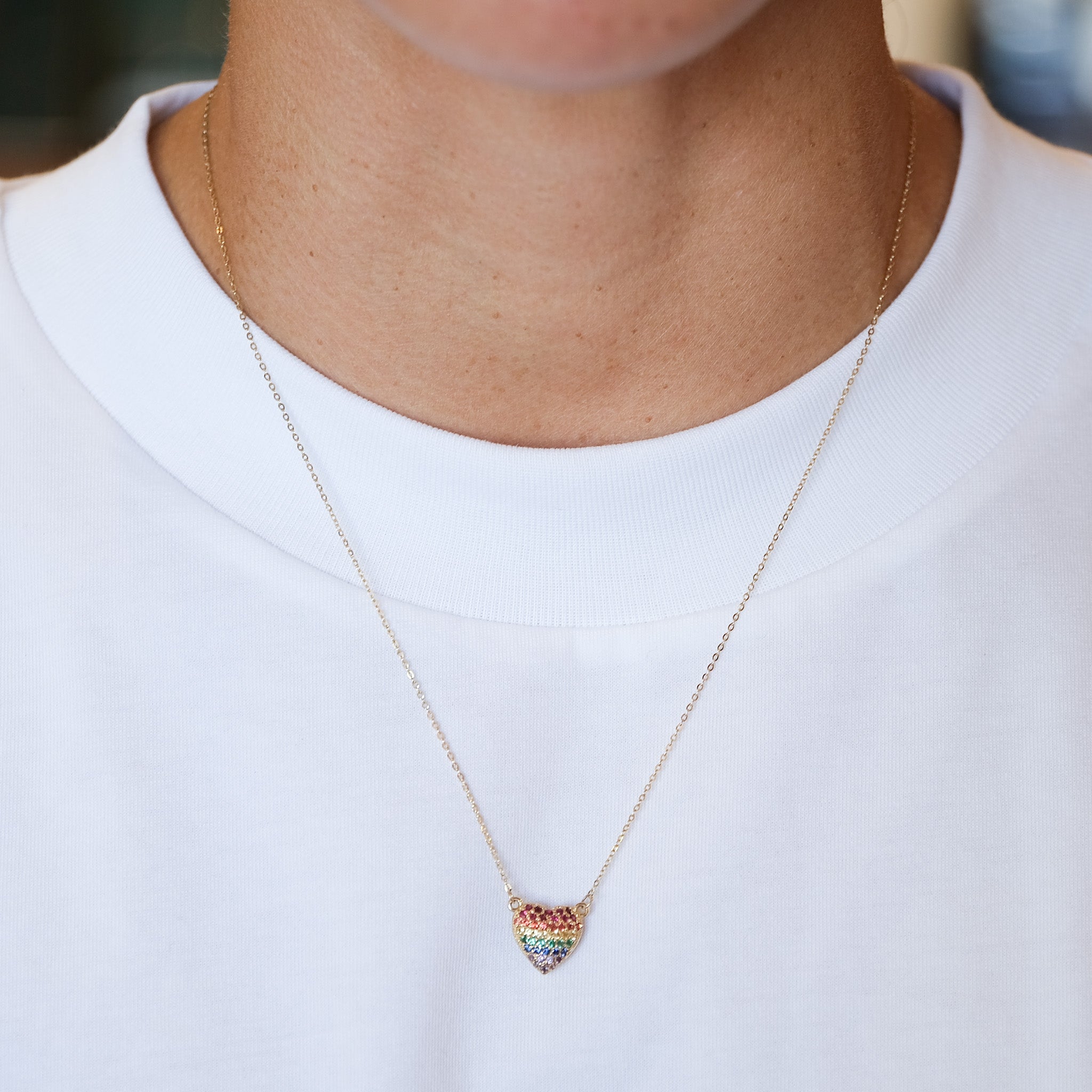 Pave Heart Necklace | OOAK