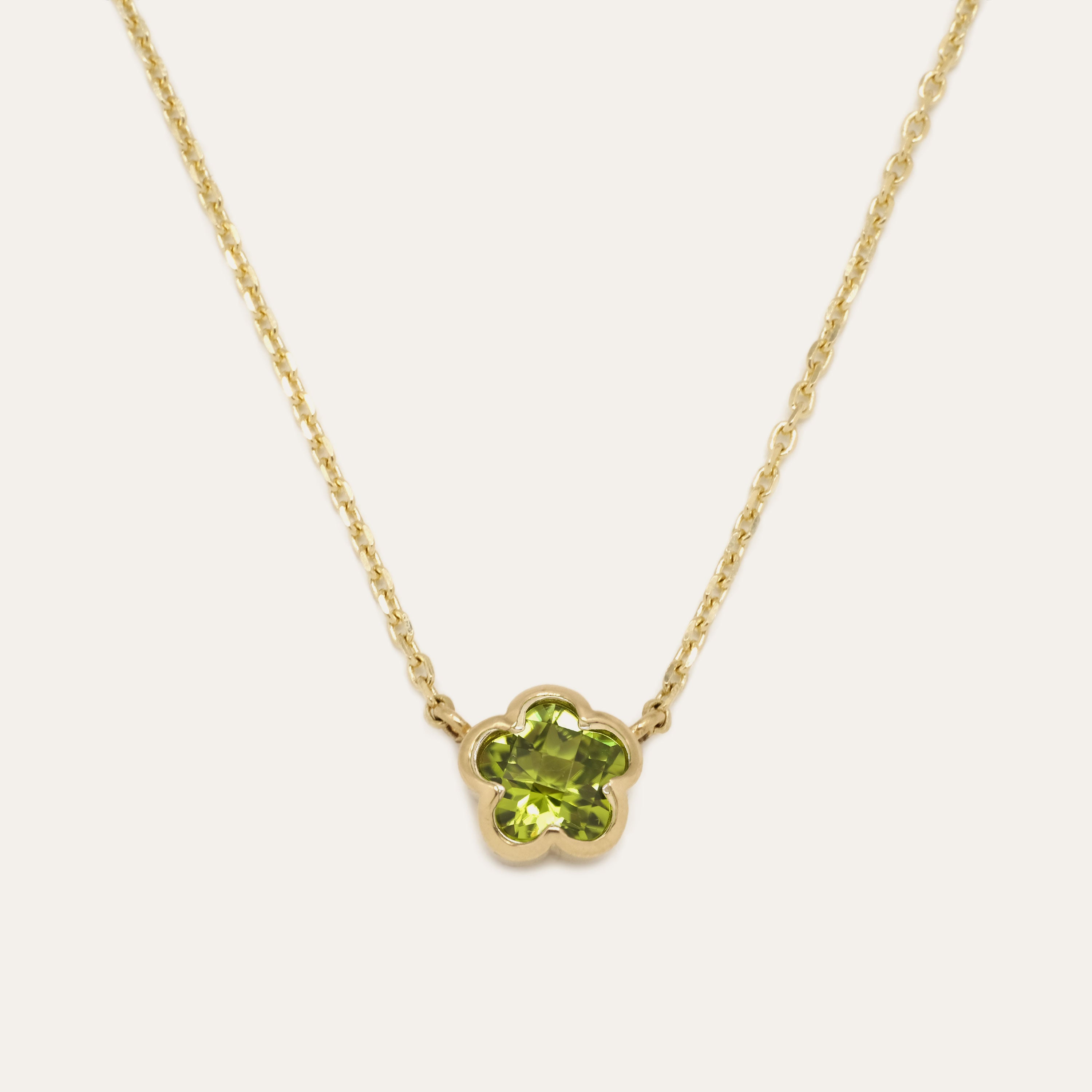 Bezel Flower Necklace | Special Order