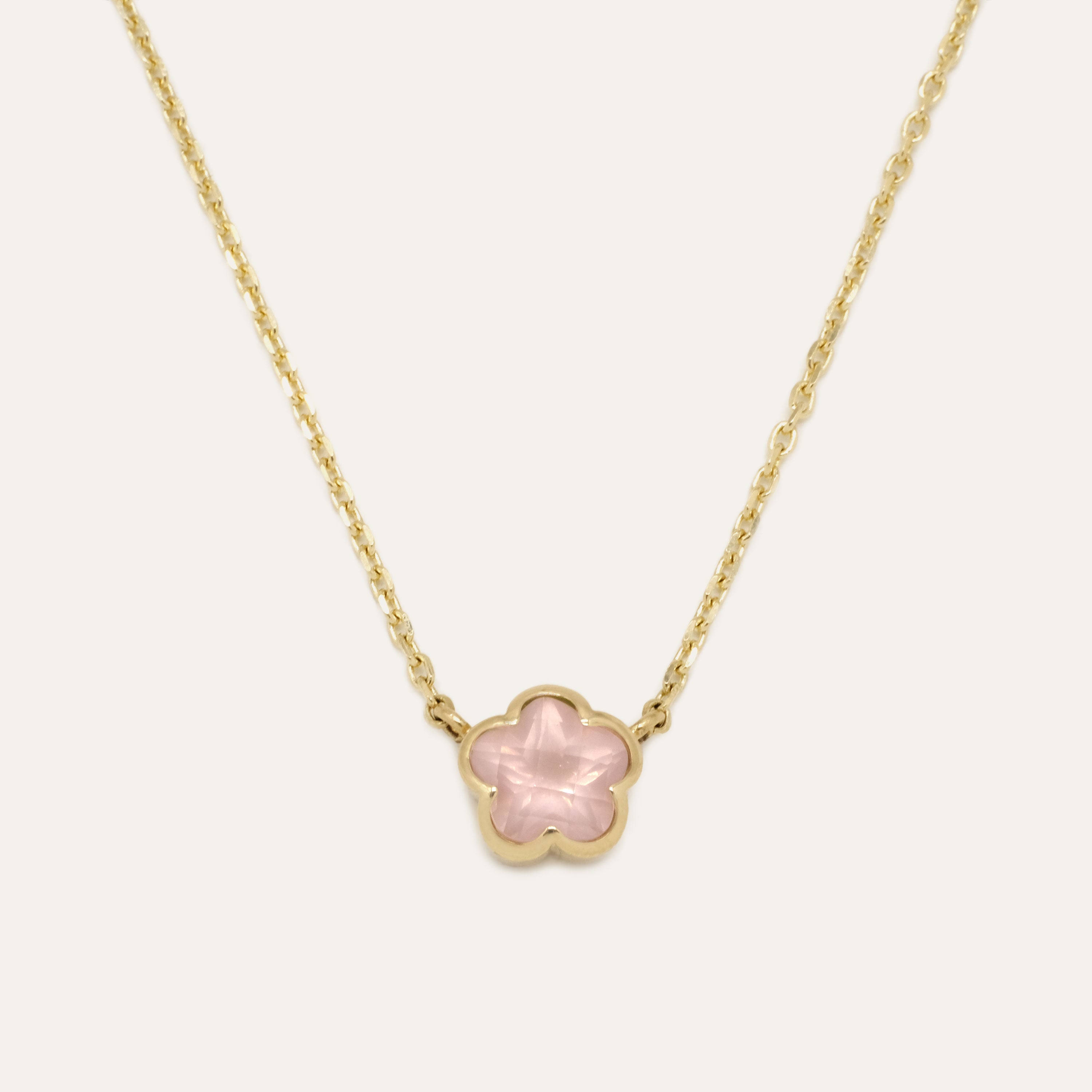 Bezel Flower Necklace | Special Order