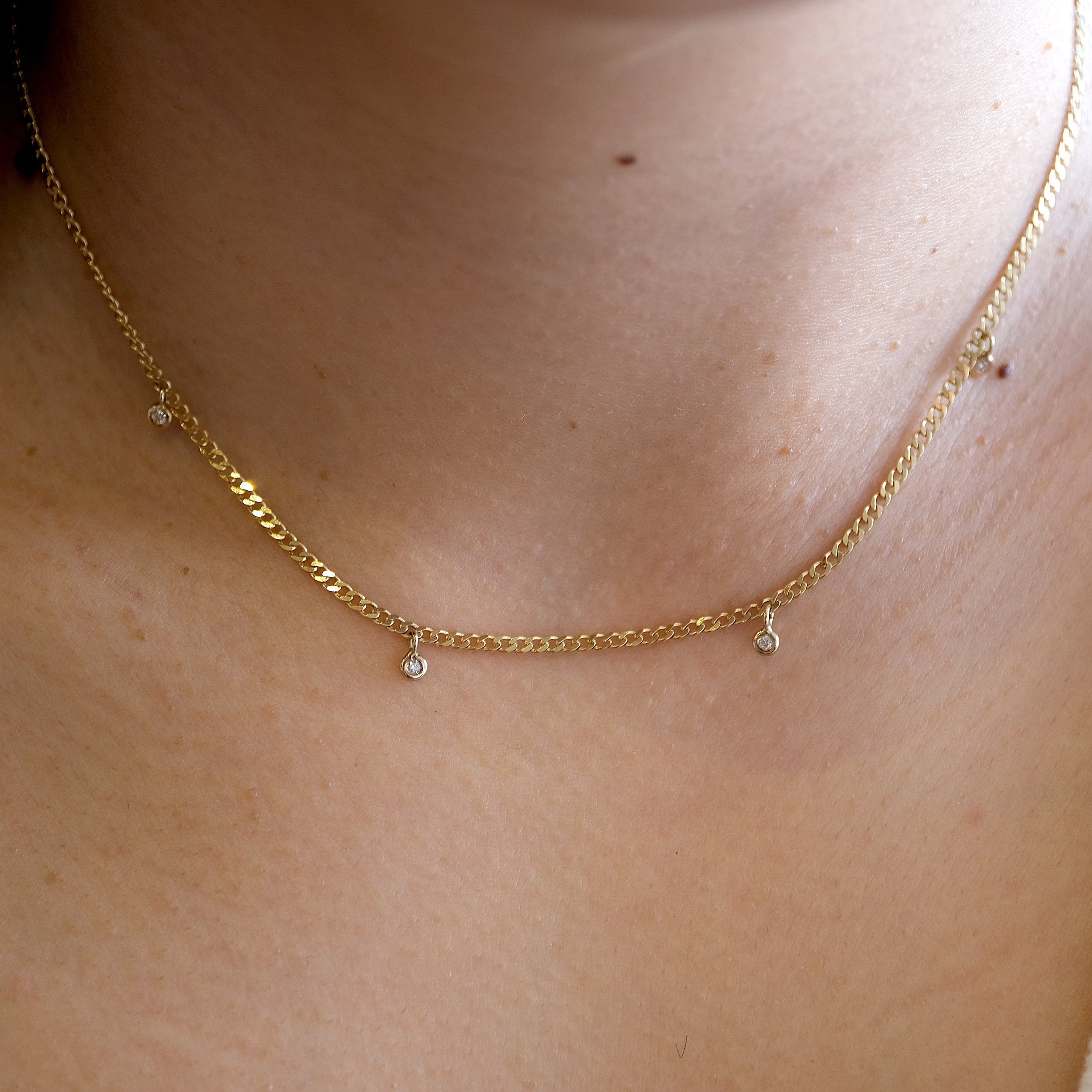 Greggie Diamond Shaker Necklace