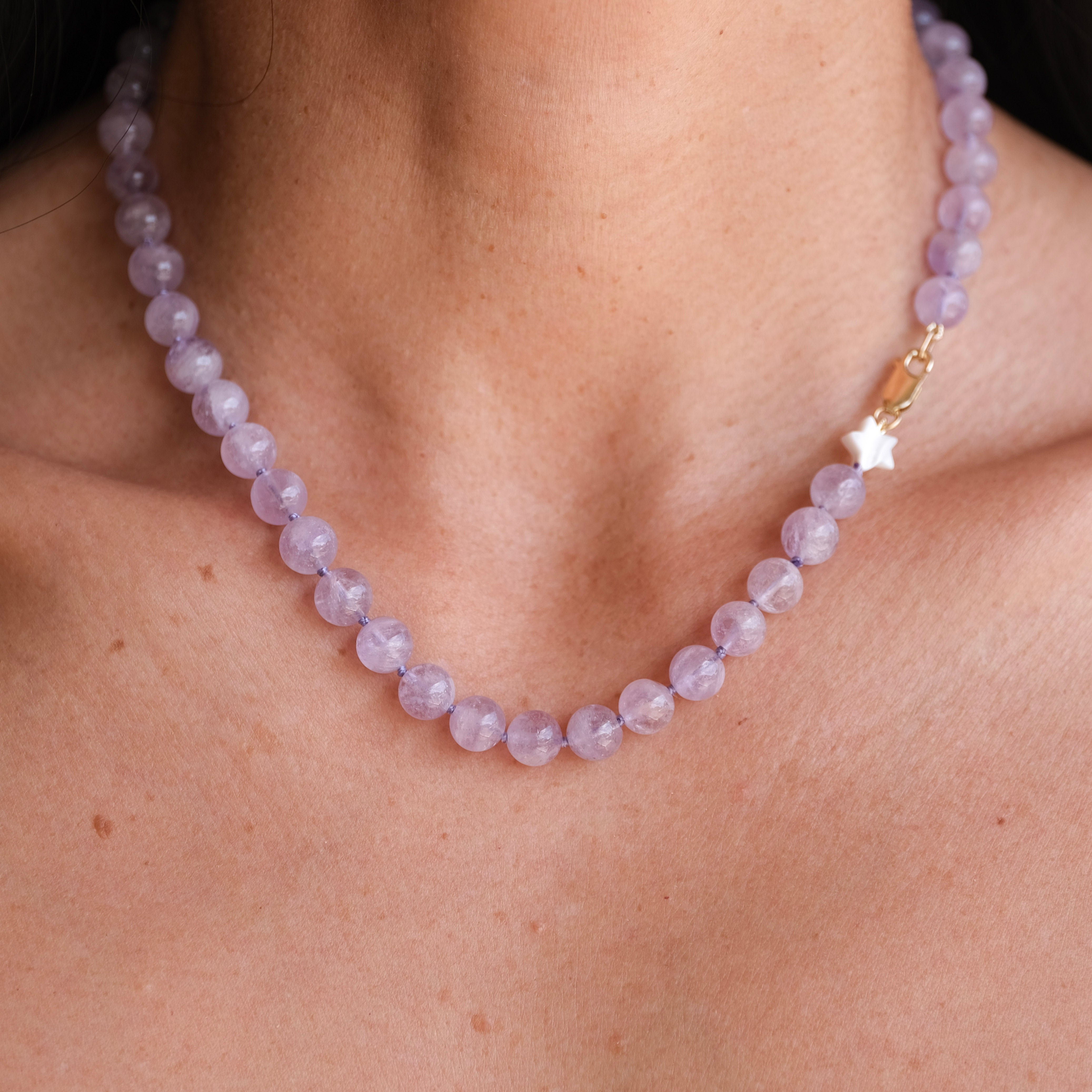 Amethyst Beaded Necklace | OOAK