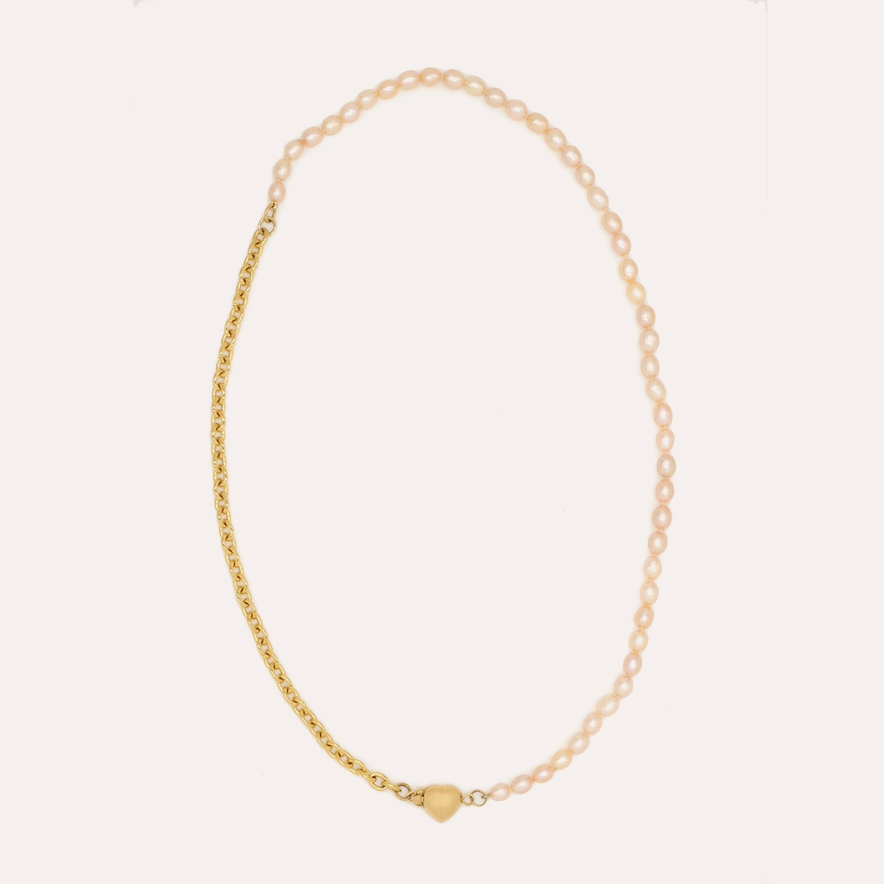 Blush Pearl Sailor Necklace | OOAK