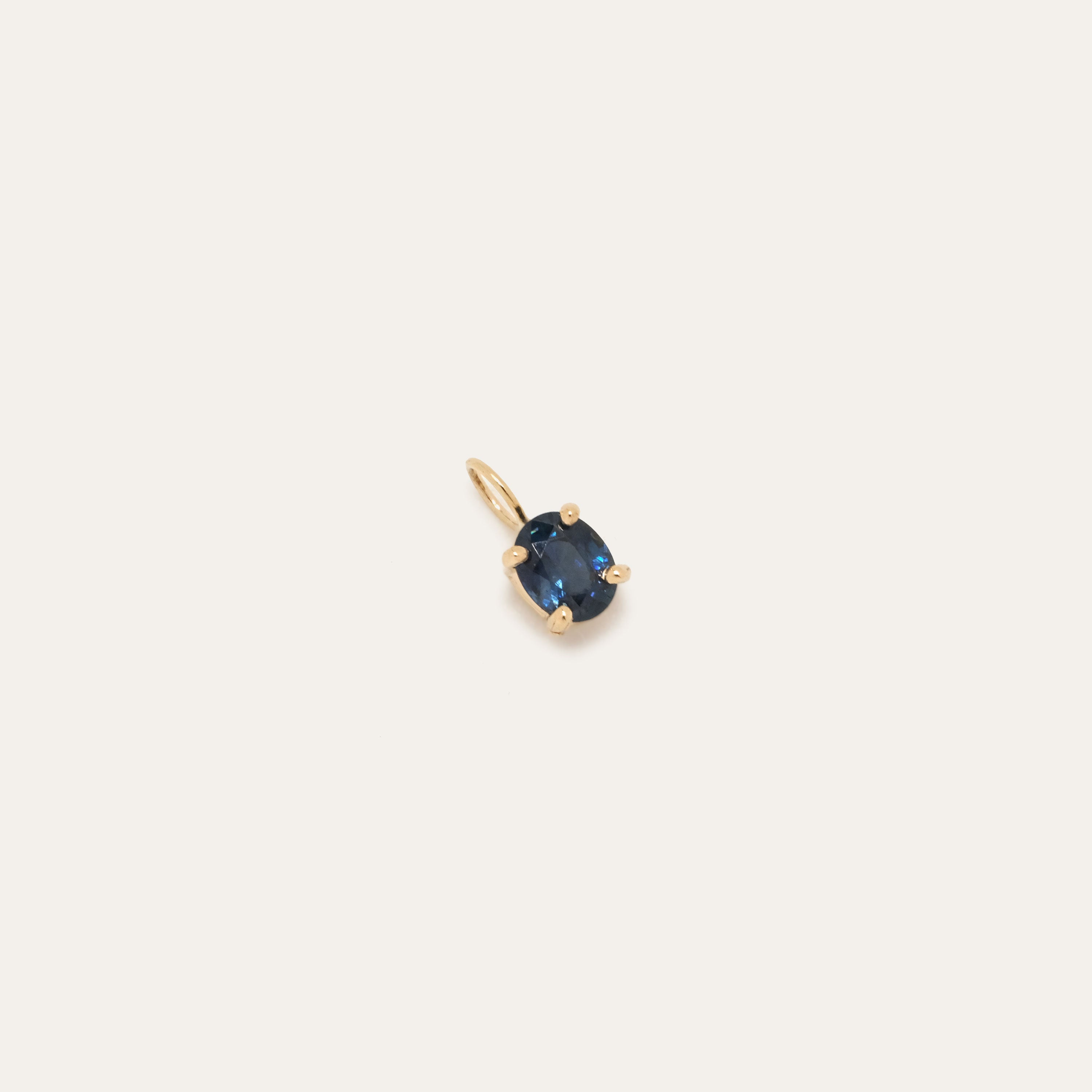 Classic Oval Birthstone Charm | OOAK