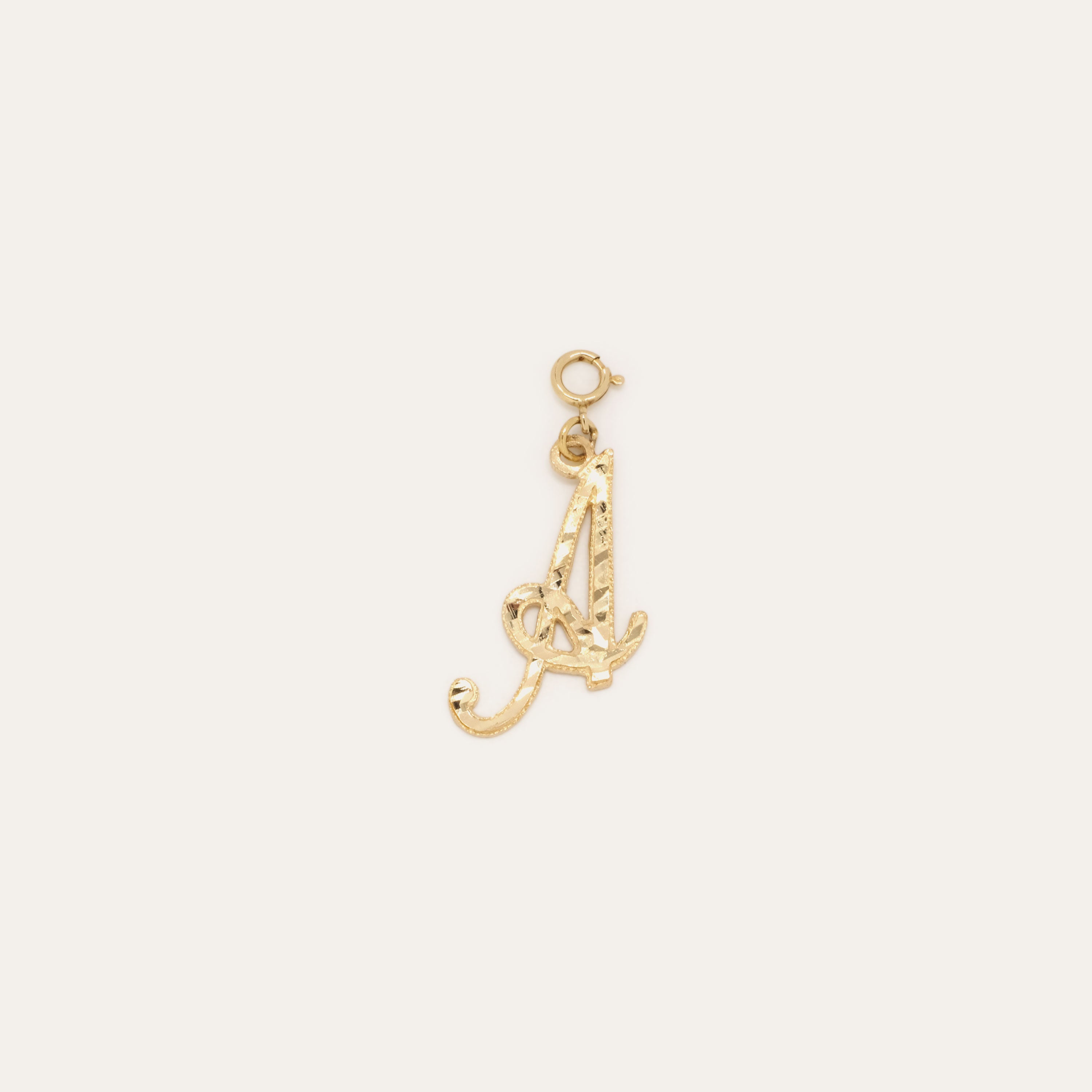 Diamond Cut Letter Charm | Special Order