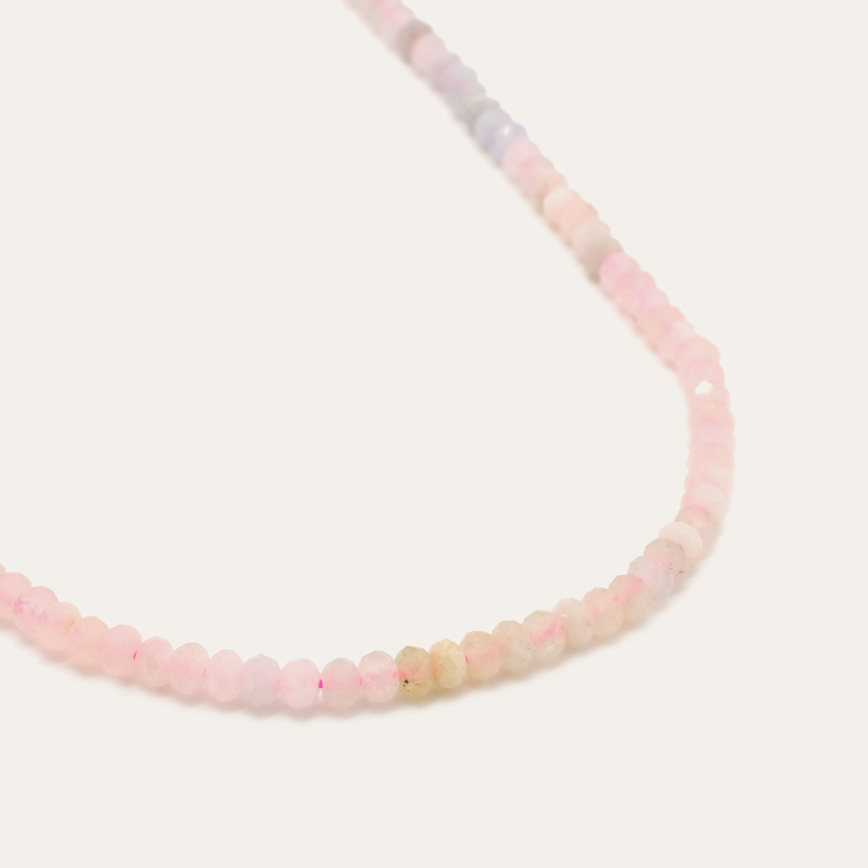 Faceted Morganite Necklace | OOAK