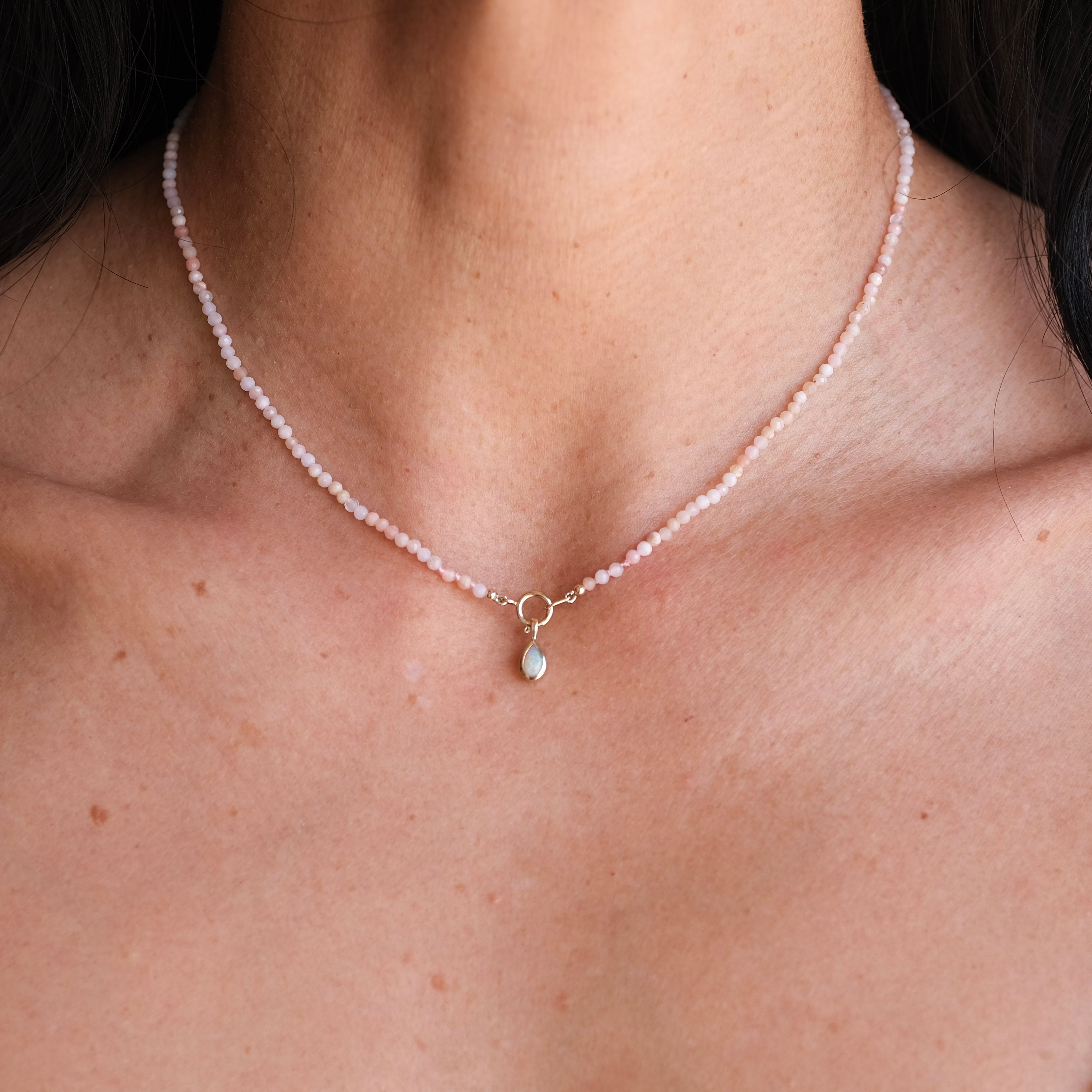 Bezel Pear Charm | OOAK