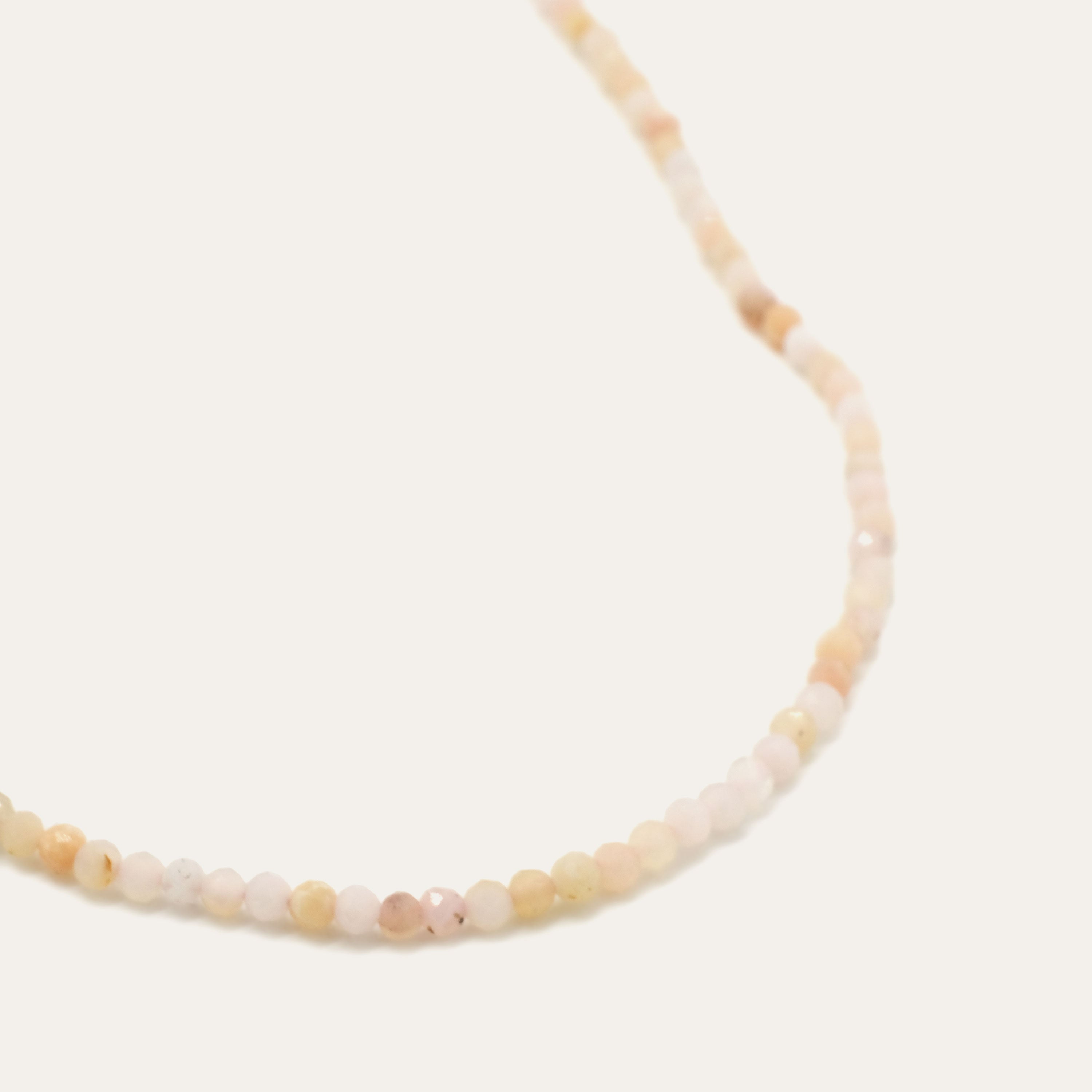 Faceted Pink Opal Necklace | OOAK