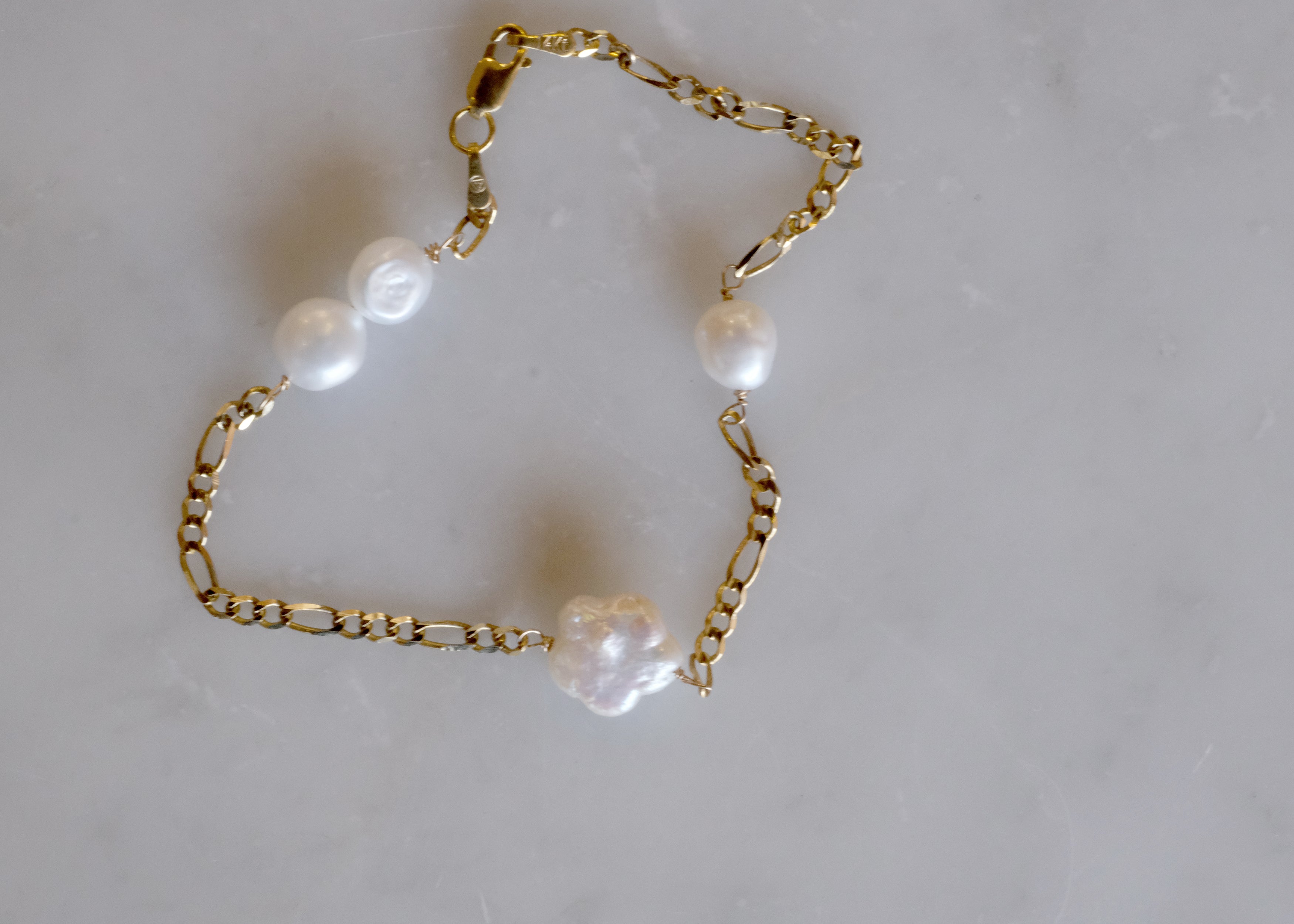 Flower Pearl Fig Bracelet | OOAK