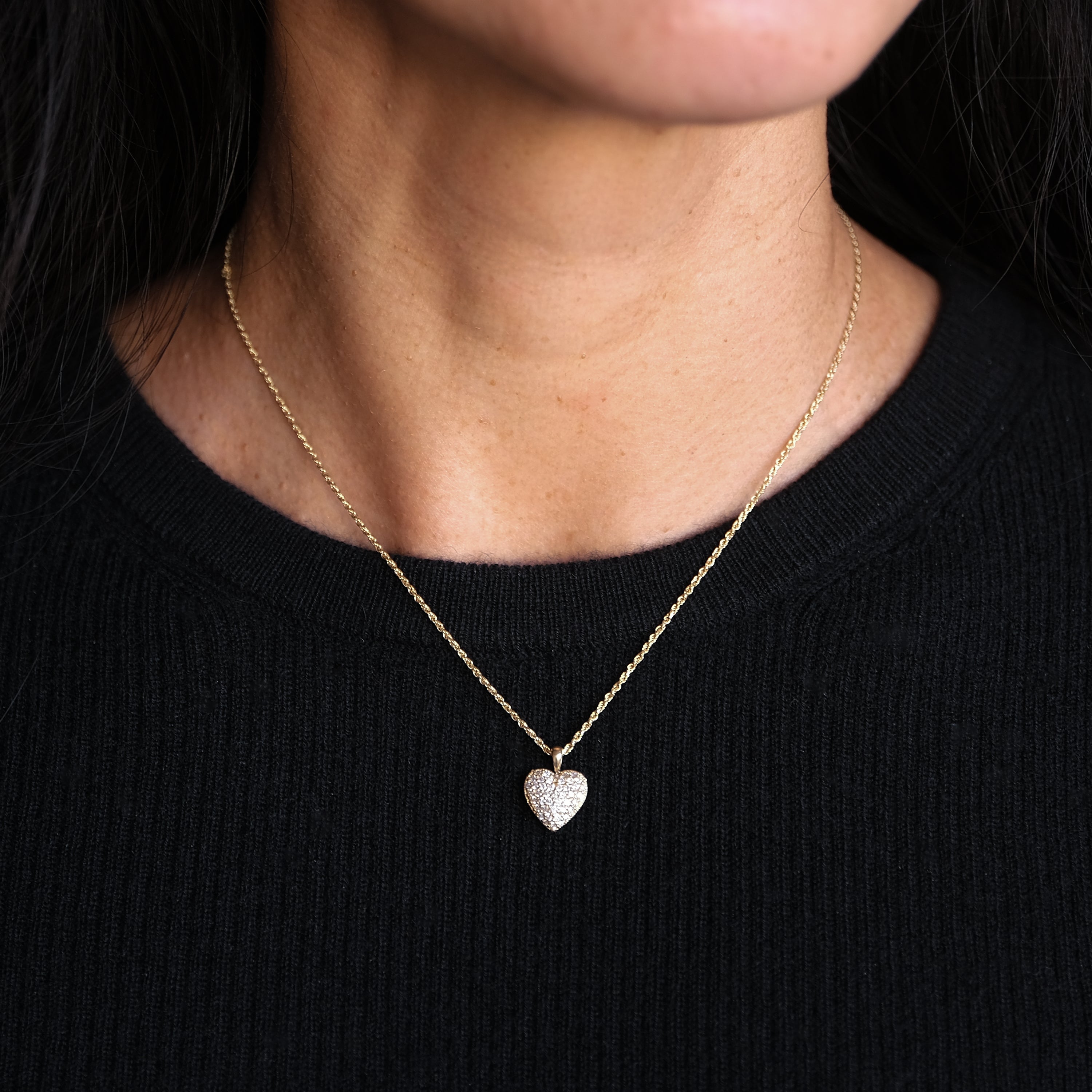 Pave Heart Charm | OOAK