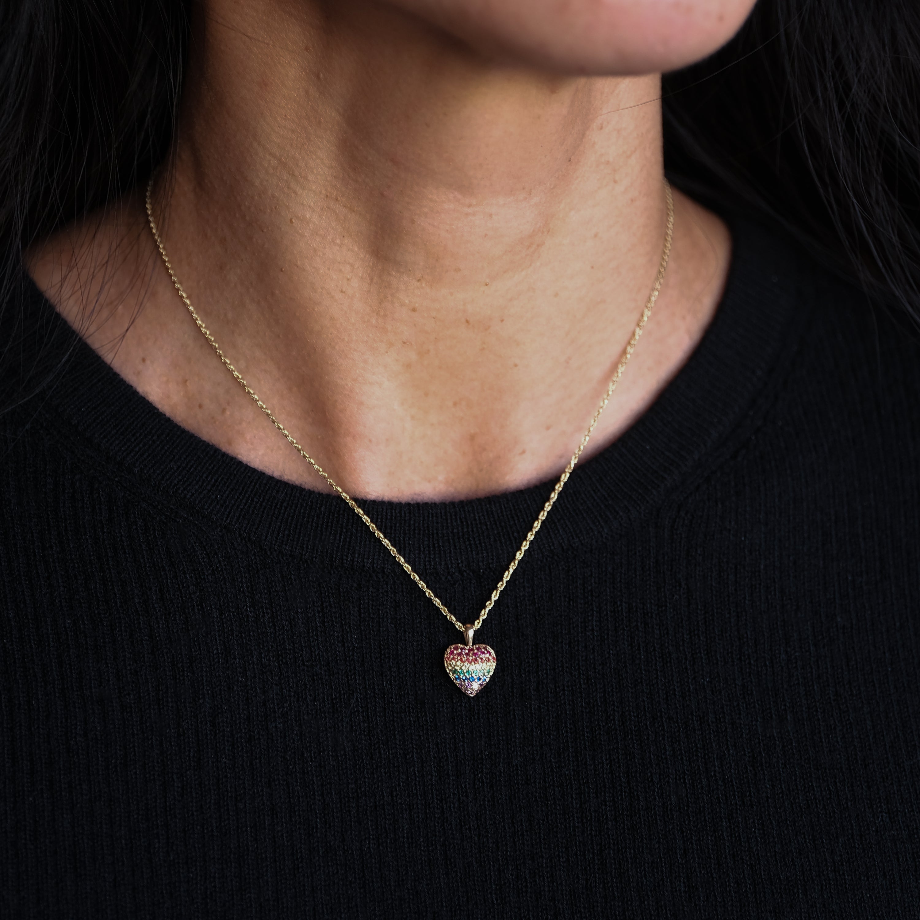Pave Heart Charm | OOAK
