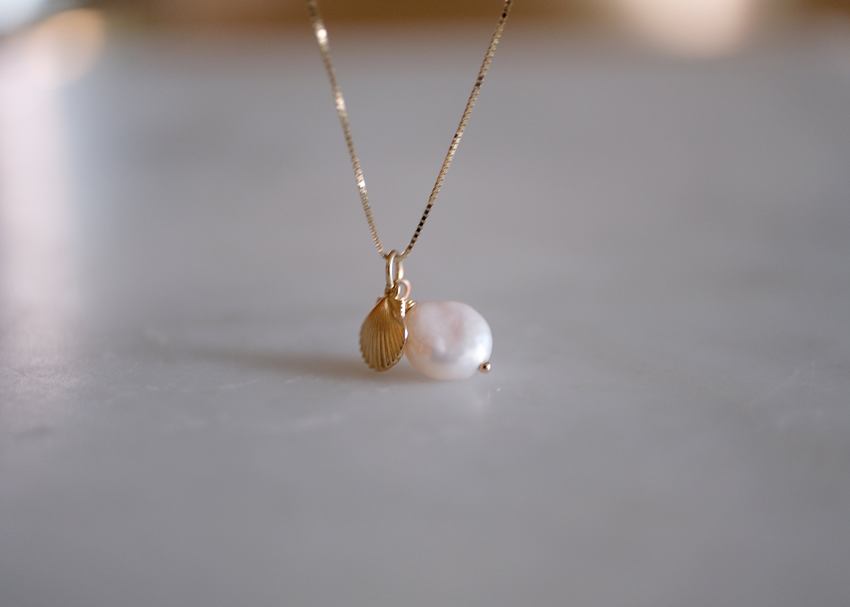 Shell Pearl Necklace | OOAK