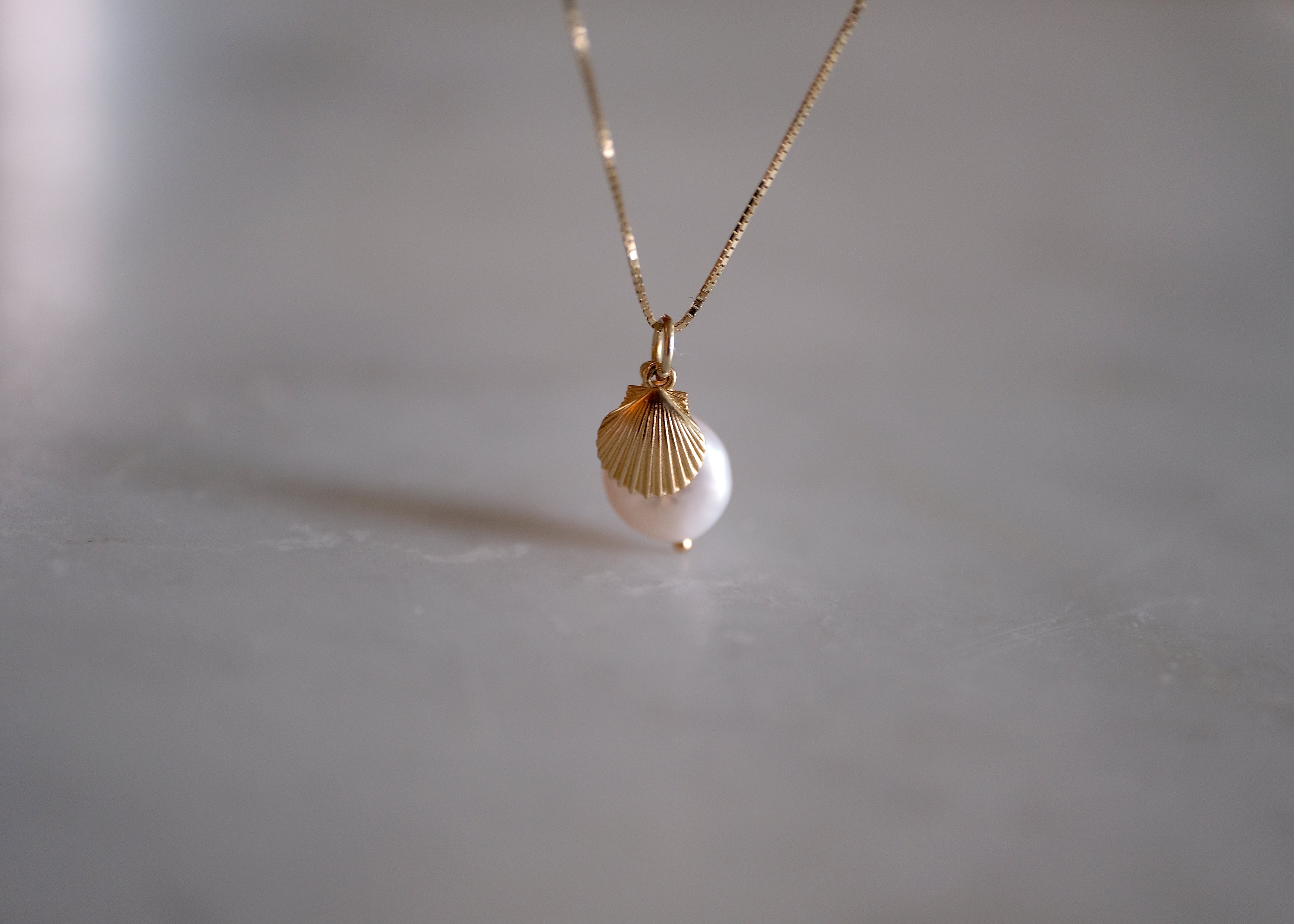 Shell Pearl Necklace | OOAK