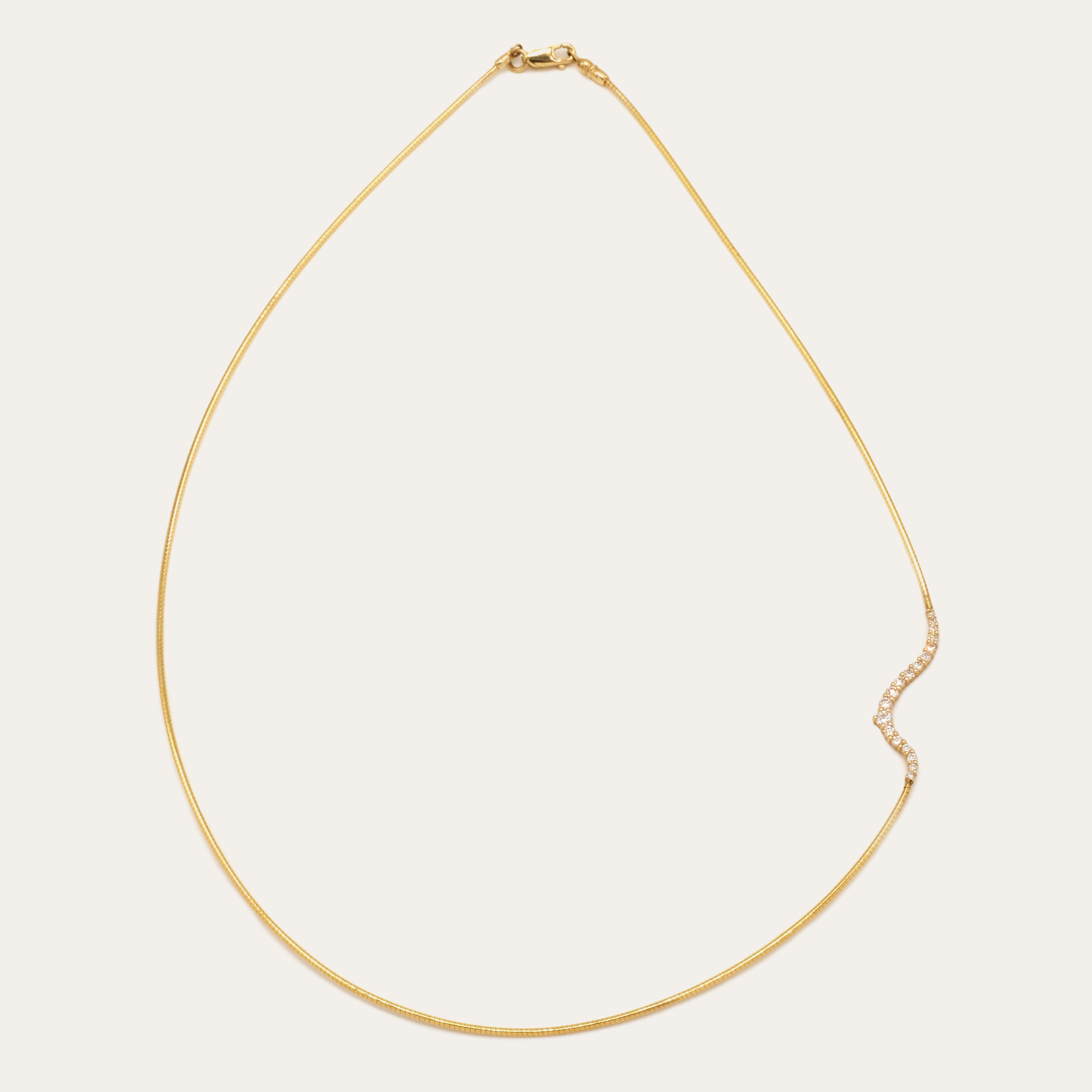 Wire Diamond Necklace | OOAK