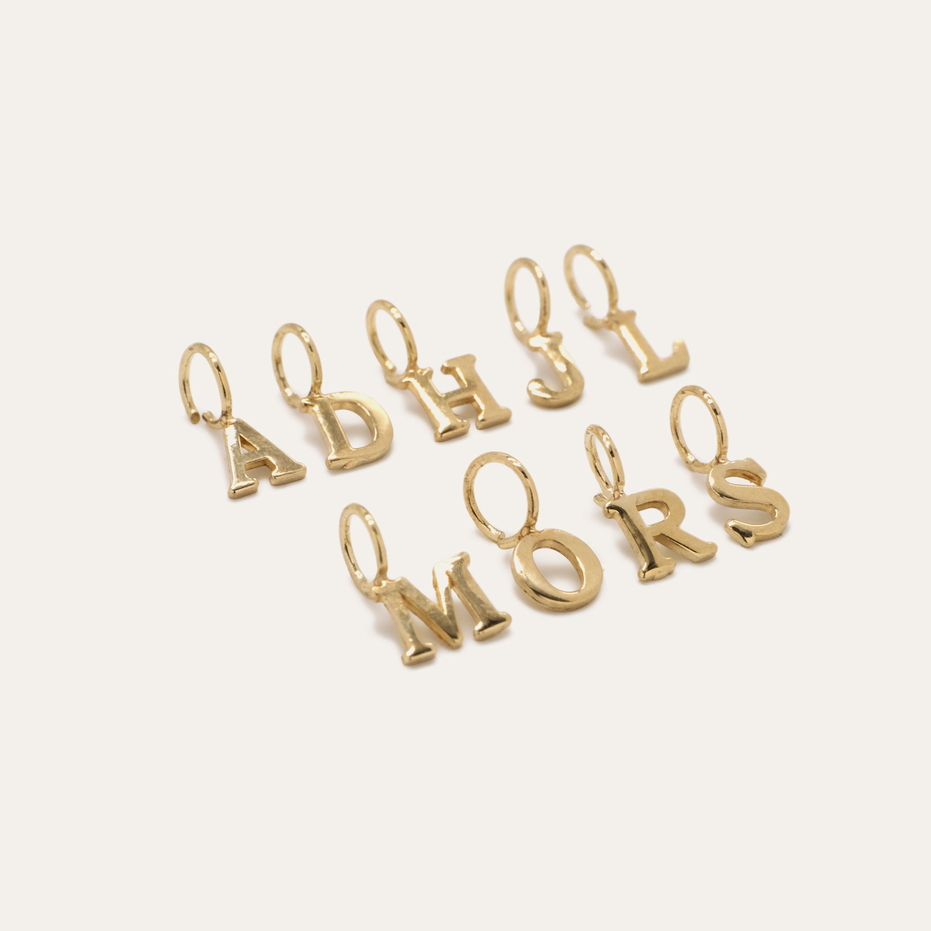Tiny Type Letter Charm | OOAK
