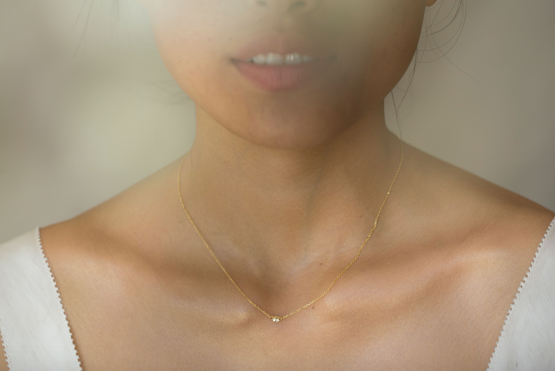 Twin Diamond Necklace