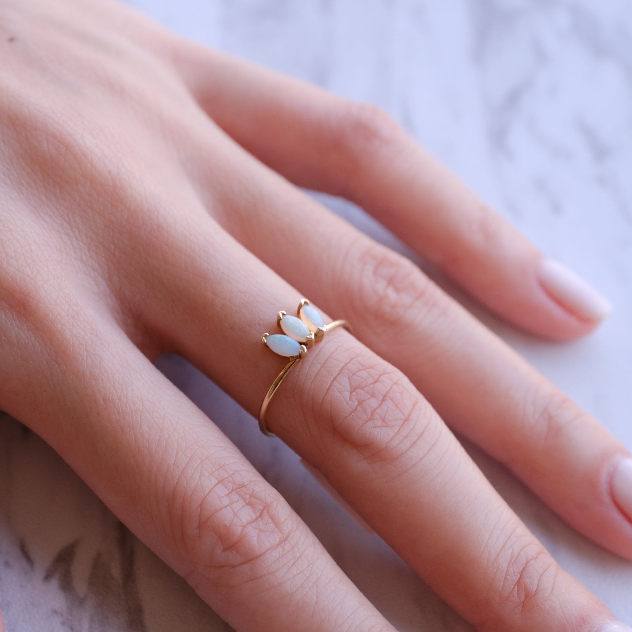 Peacock Opal Ring | Ready To Ship
